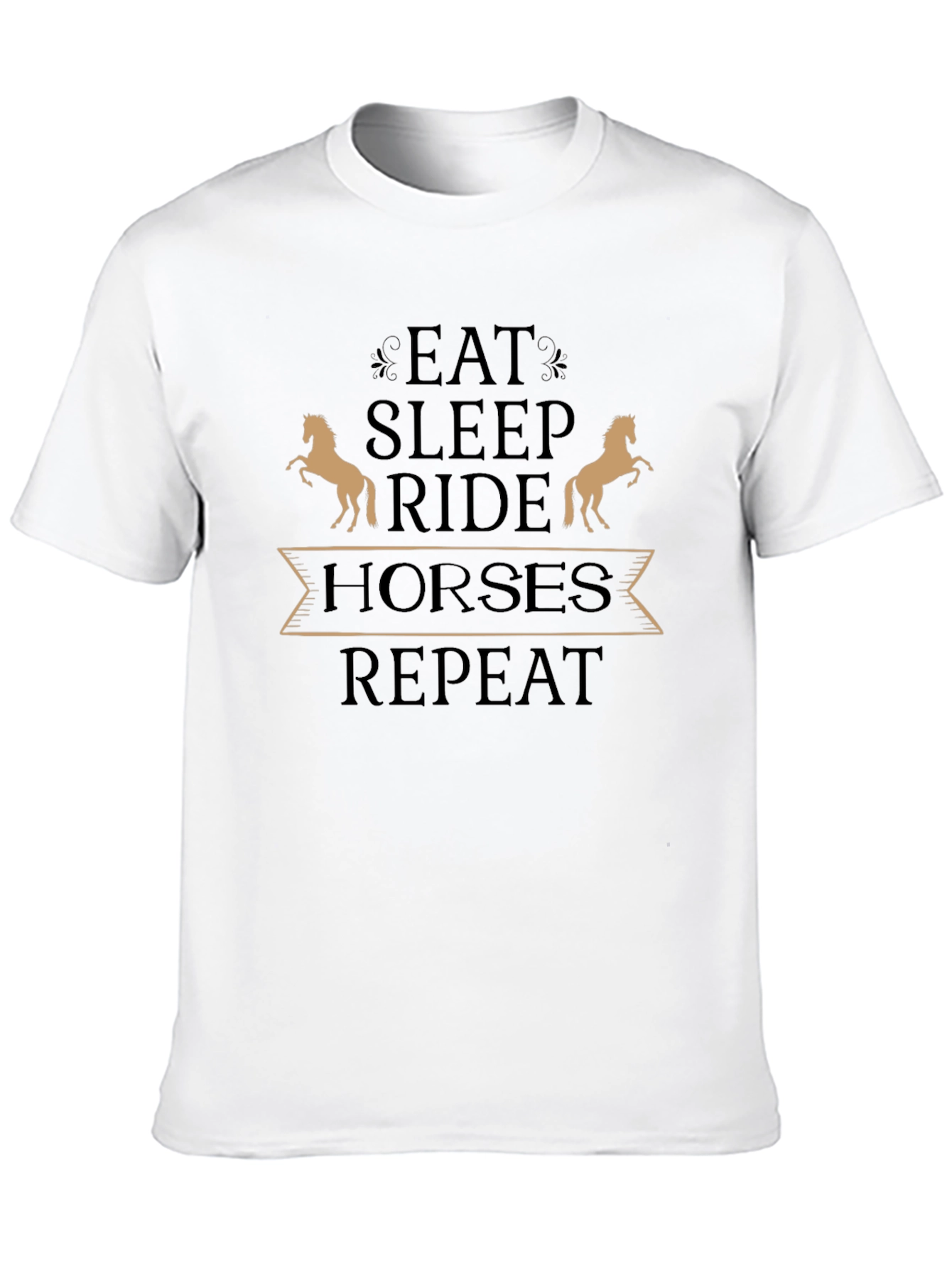 Eat Sleep Ride Horses T-Shirt - Equestrian Tee