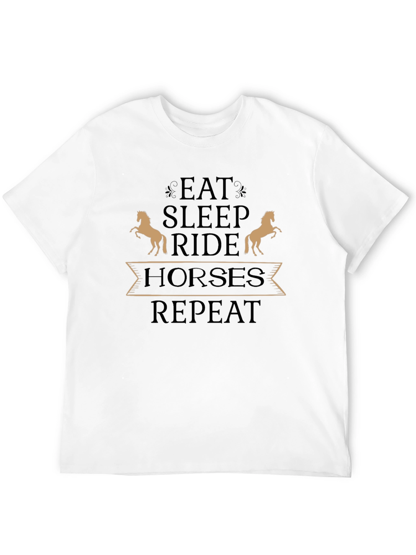 Eat Sleep Ride Horses T-Shirt - Equestrian Tee