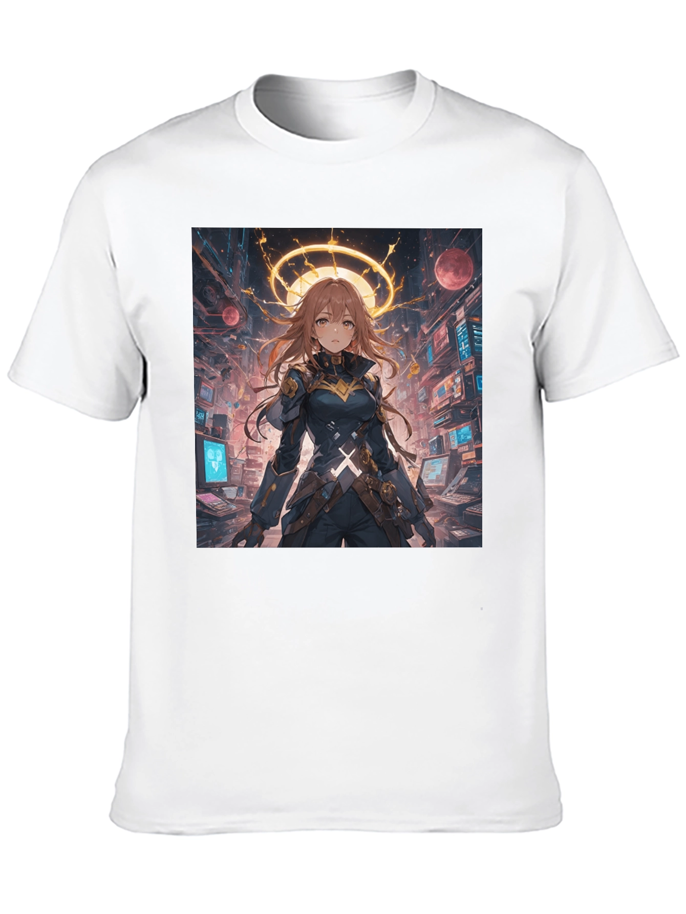 Anime Character Graphic Black T-Shirt