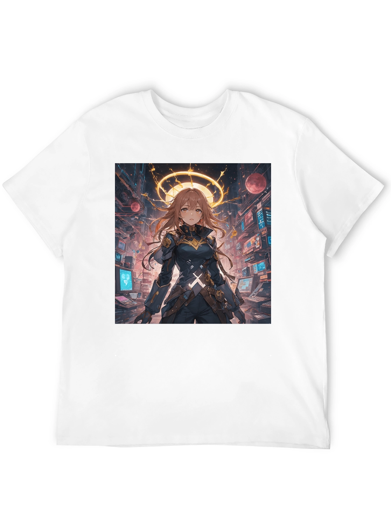 Anime Character Graphic Black T-Shirt