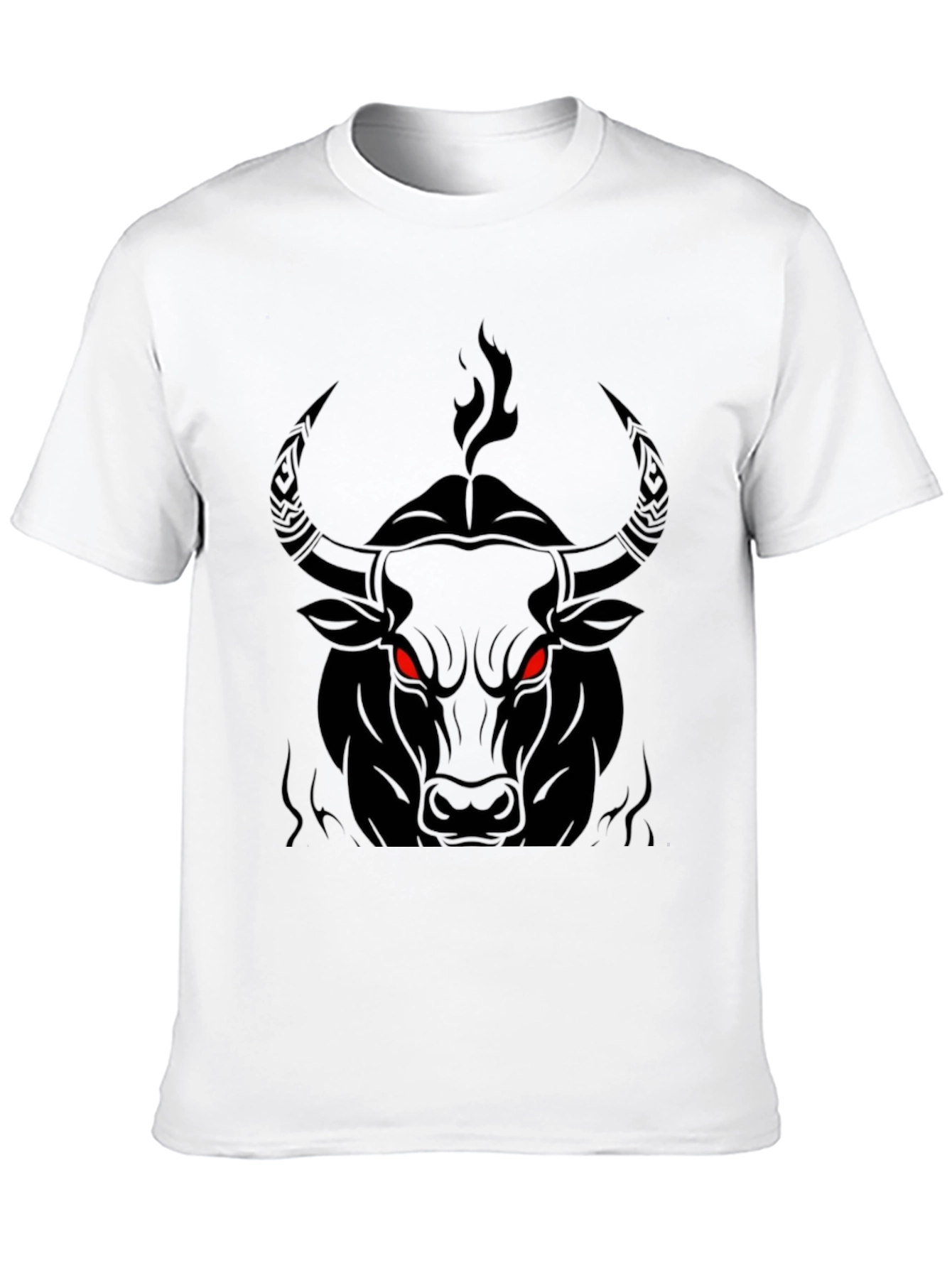 Mens Black Bull Graphic Tee