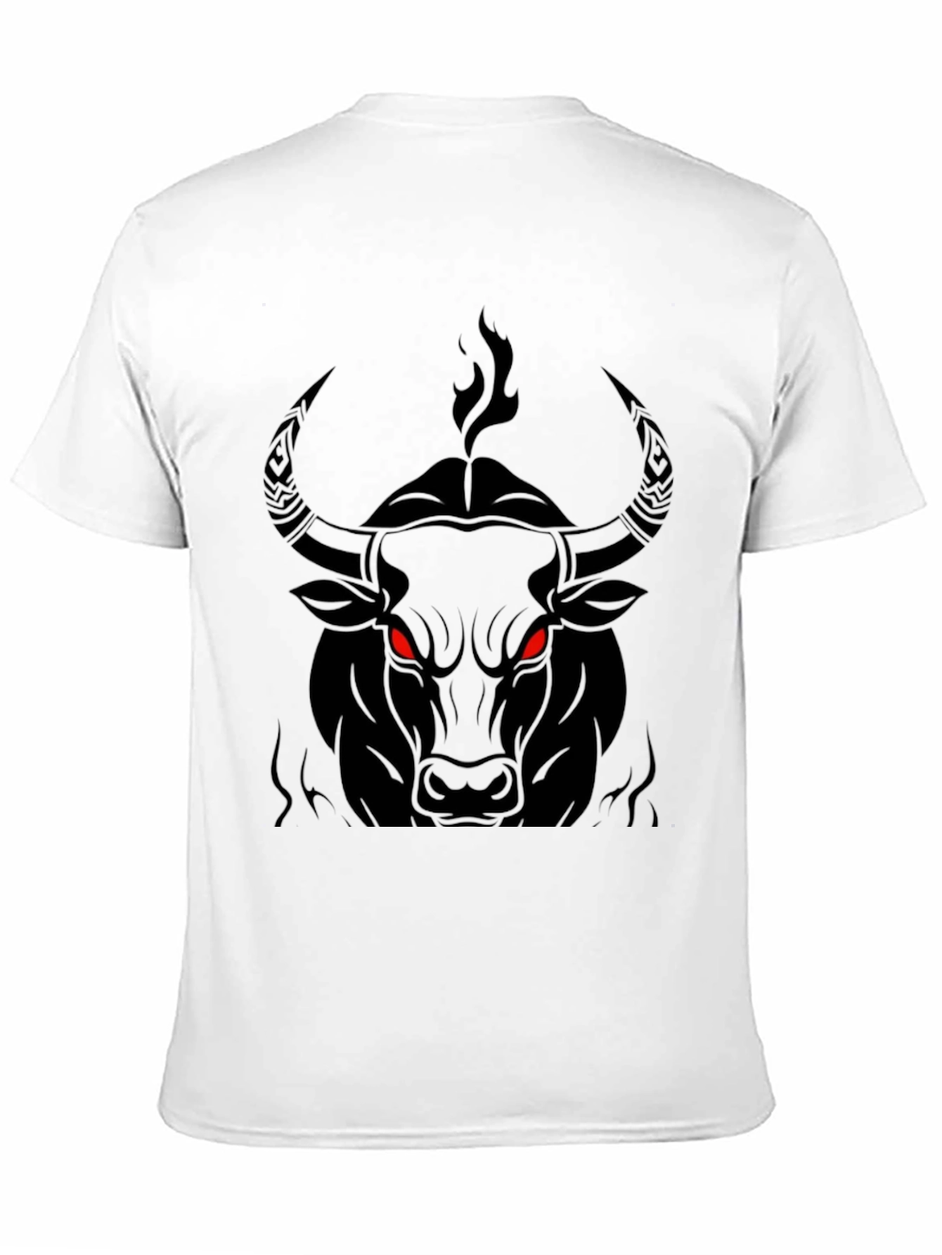 Mens Black Bull Graphic Tee