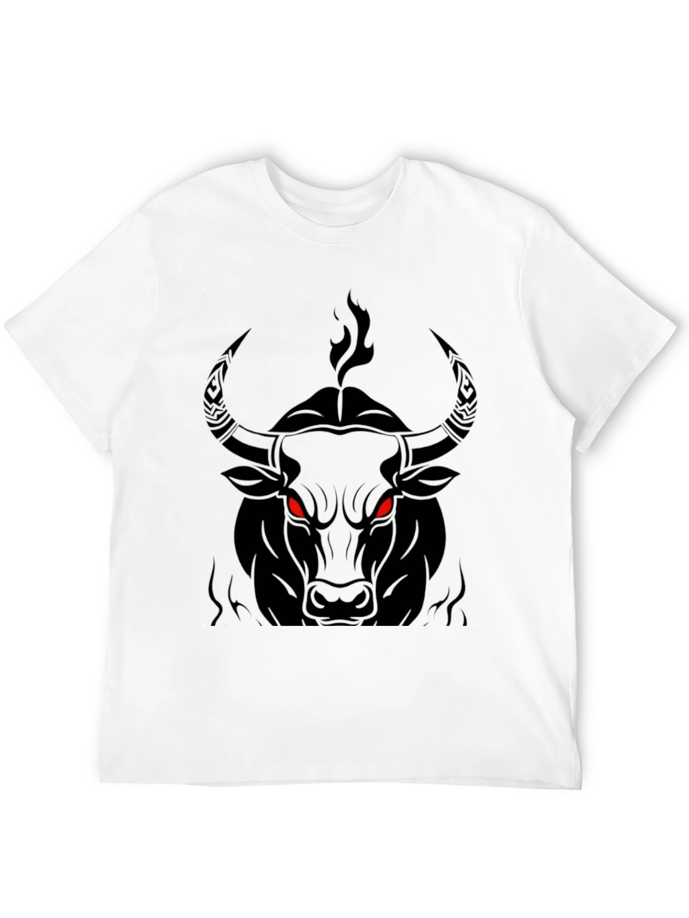 Mens Black Bull Graphic Tee