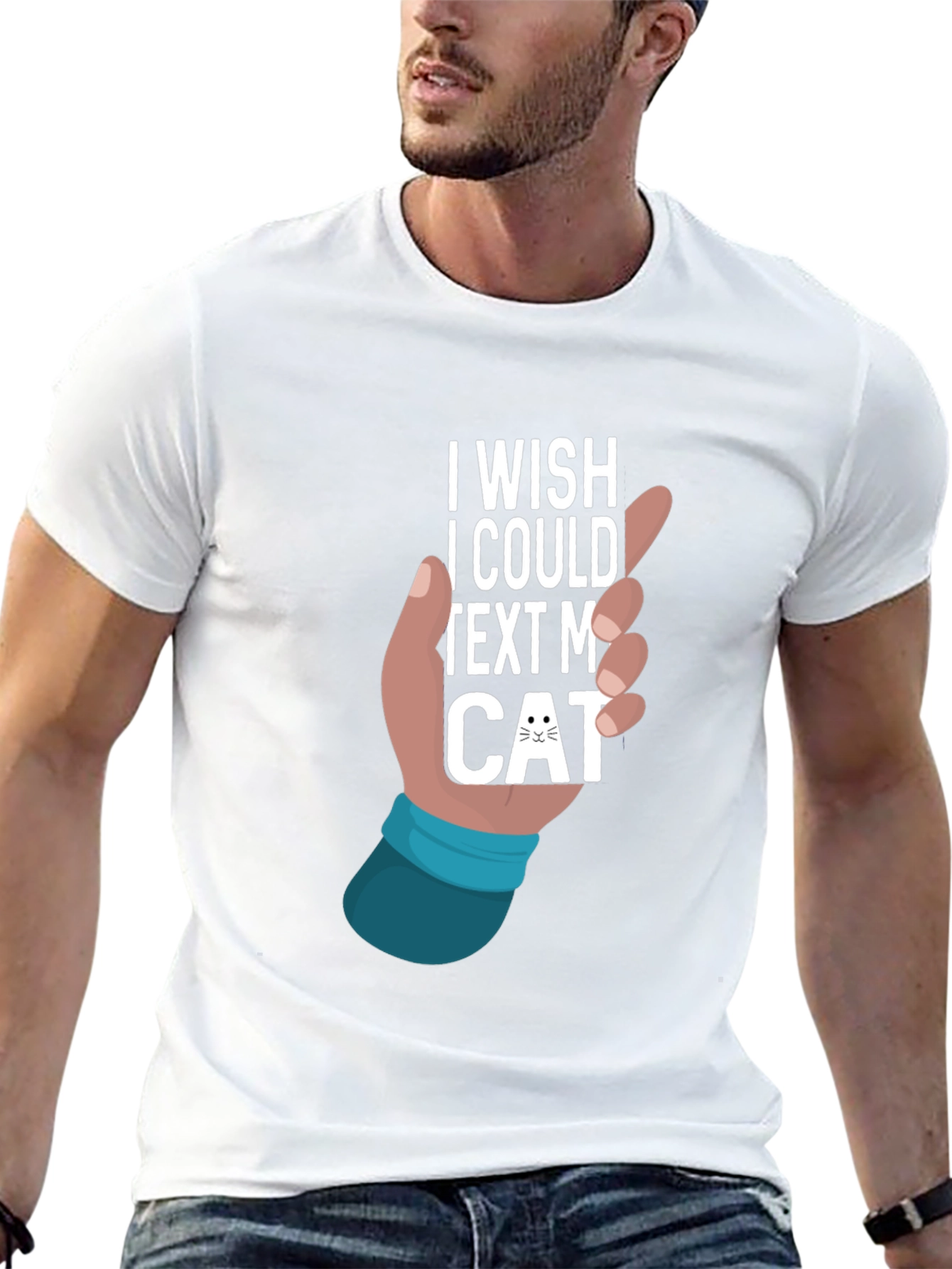 Text My Cat T-Shirt - Novelty Graphic Tee