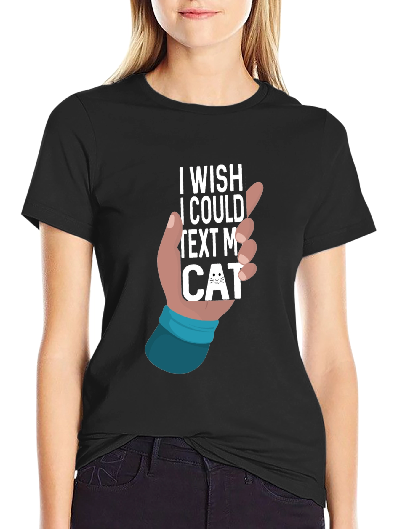 Text My Cat T-Shirt - Novelty Graphic Tee