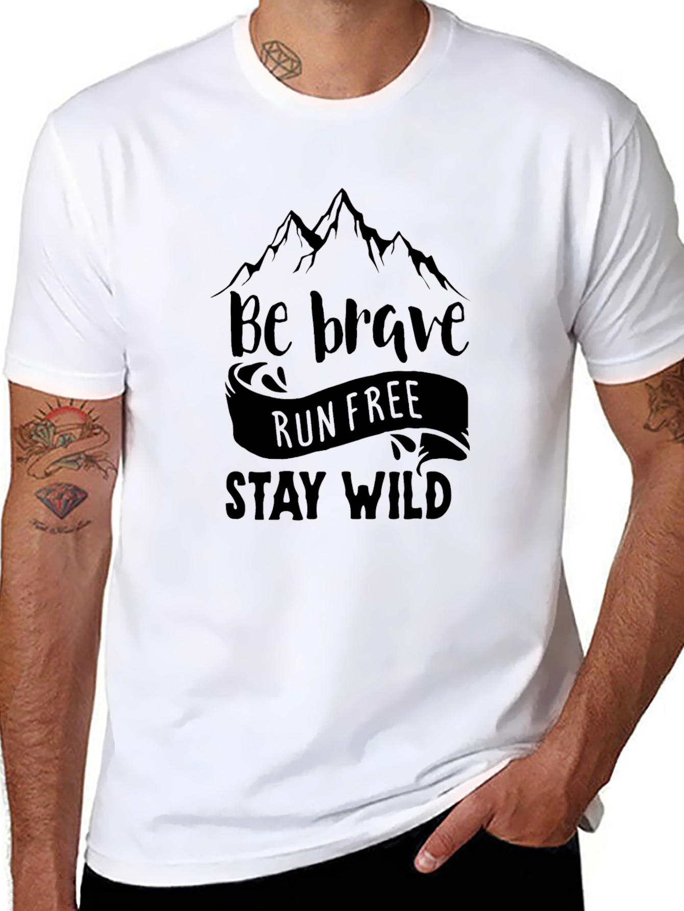 Be Brave Tee: Mountain Adventure Shirt