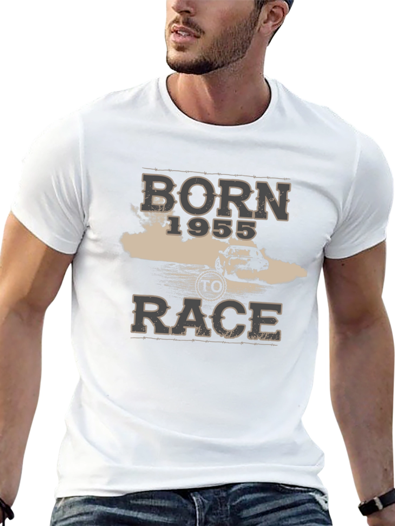 Born 1955 To Race Graphic T-Shirt