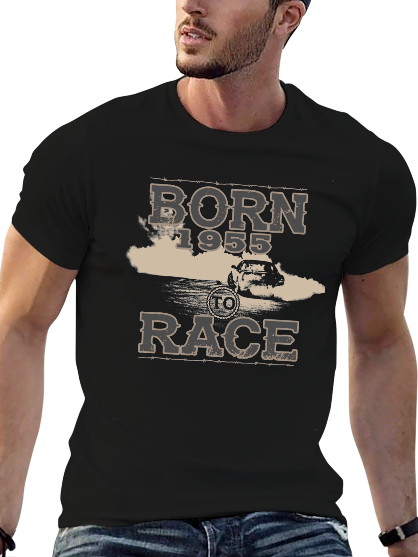 Born 1955 To Race Graphic T-Shirt