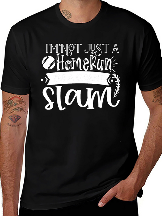 Grand Slam Baseball Graphic Tee - Black