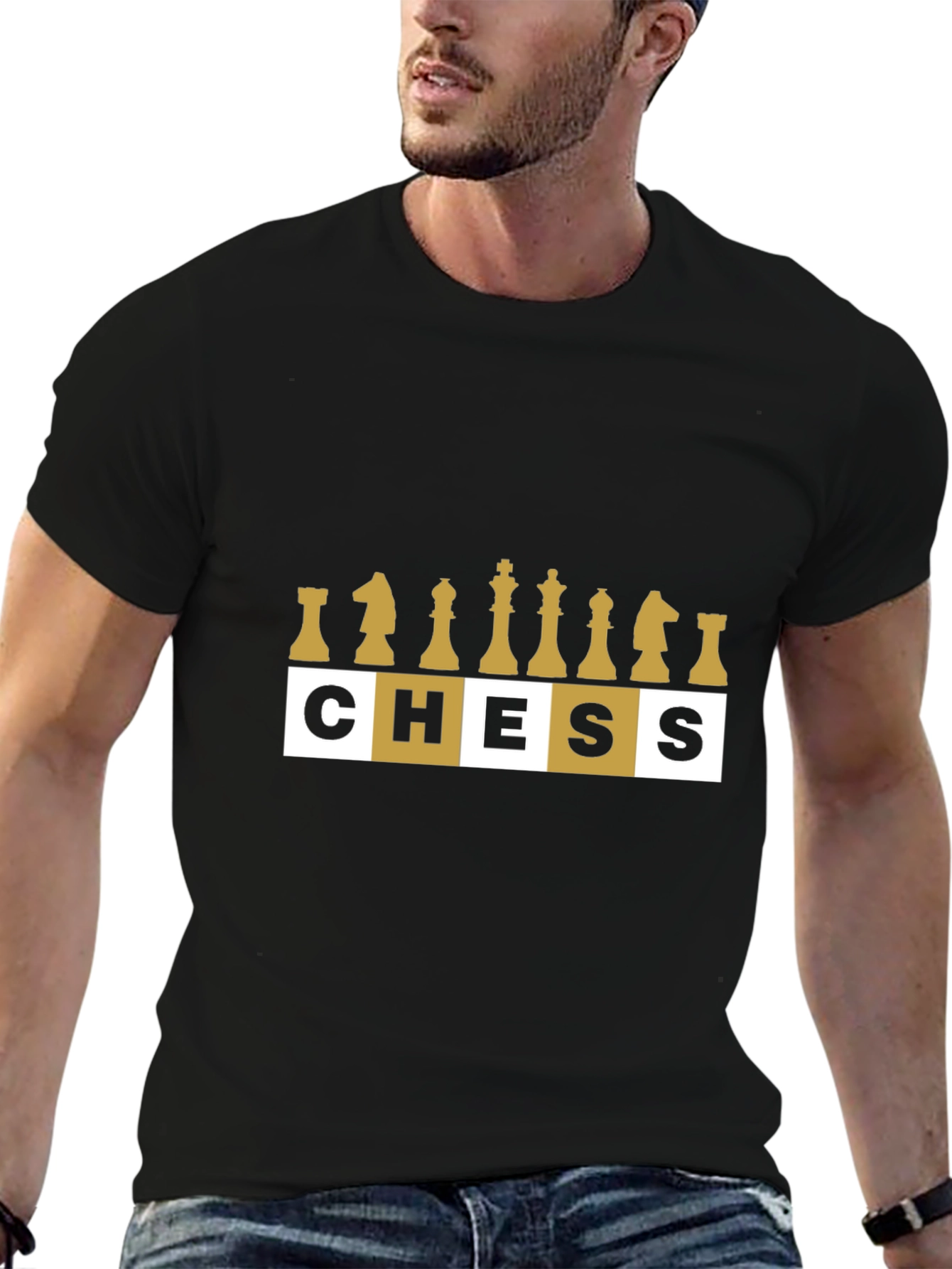 Chess Piece Graphic Tee - Stylish Board Game Apparel