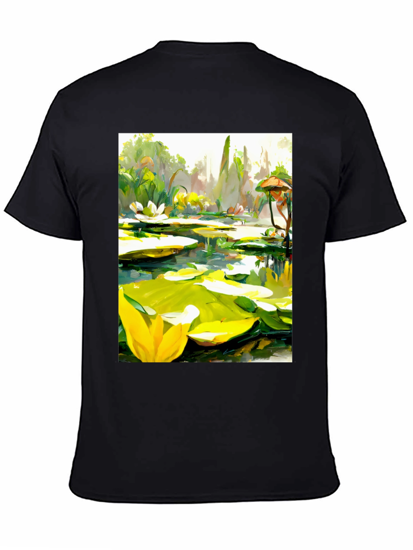Lily Pad Pond Art T-Shirt - Natures Beauty