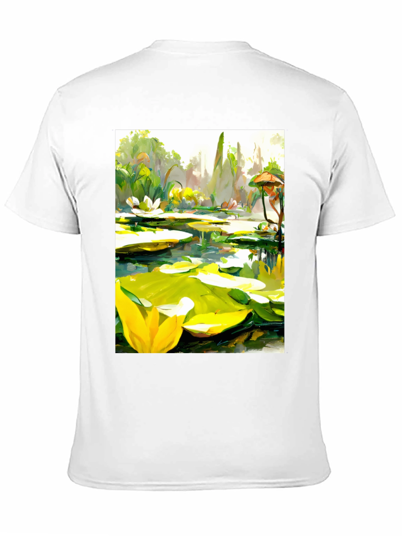 Lily Pad Pond Art T-Shirt - Natures Beauty