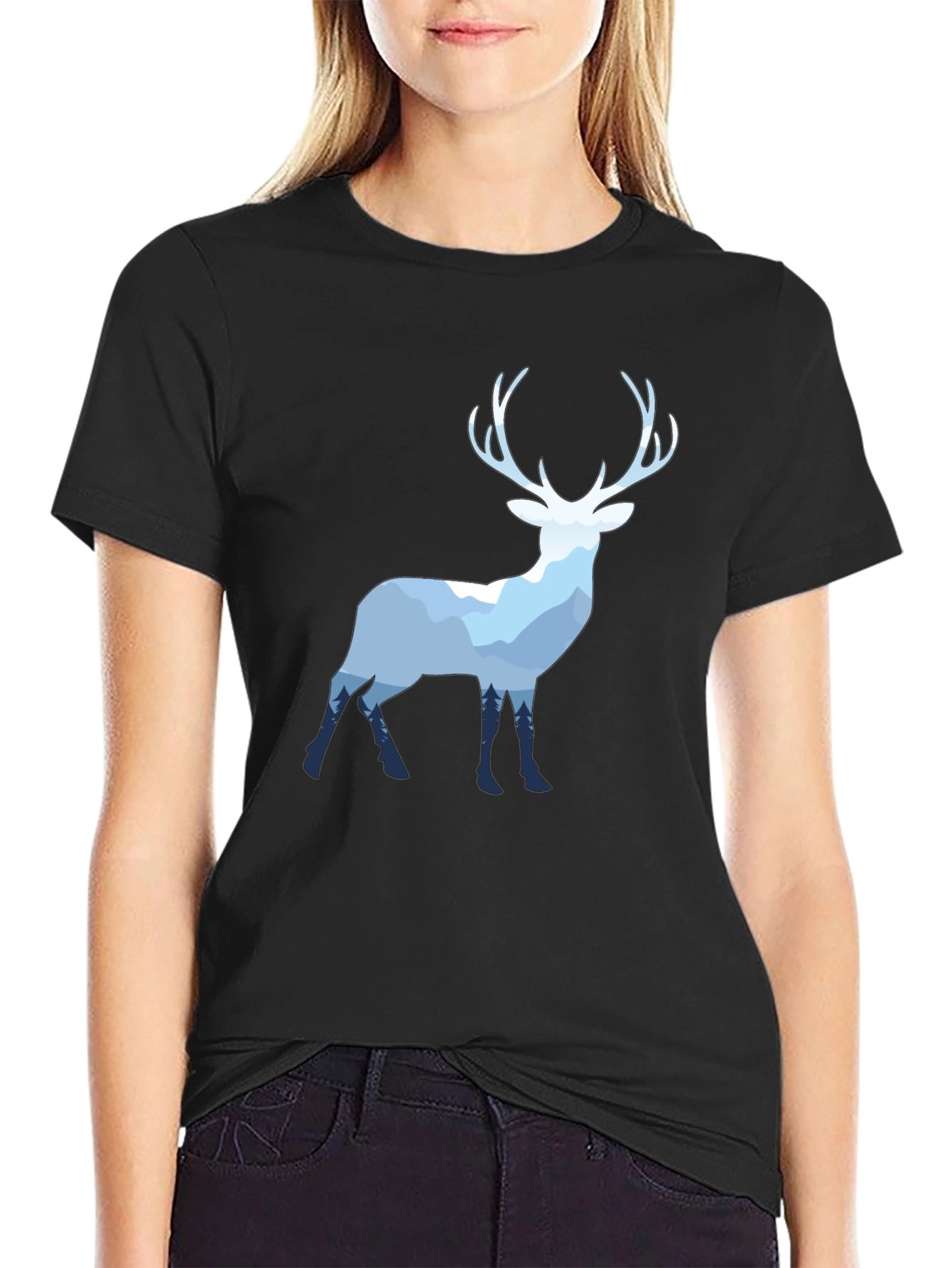 Deer Silhouette Graphic Tee