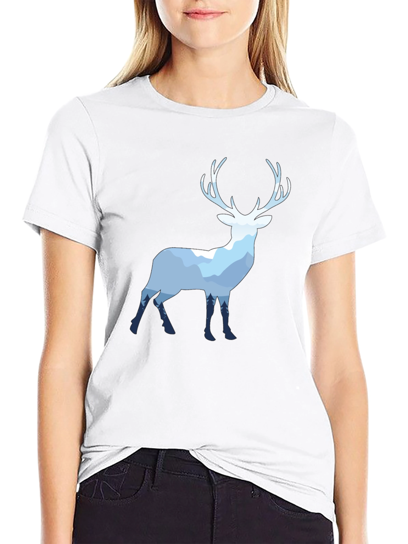 Deer Silhouette Graphic Tee