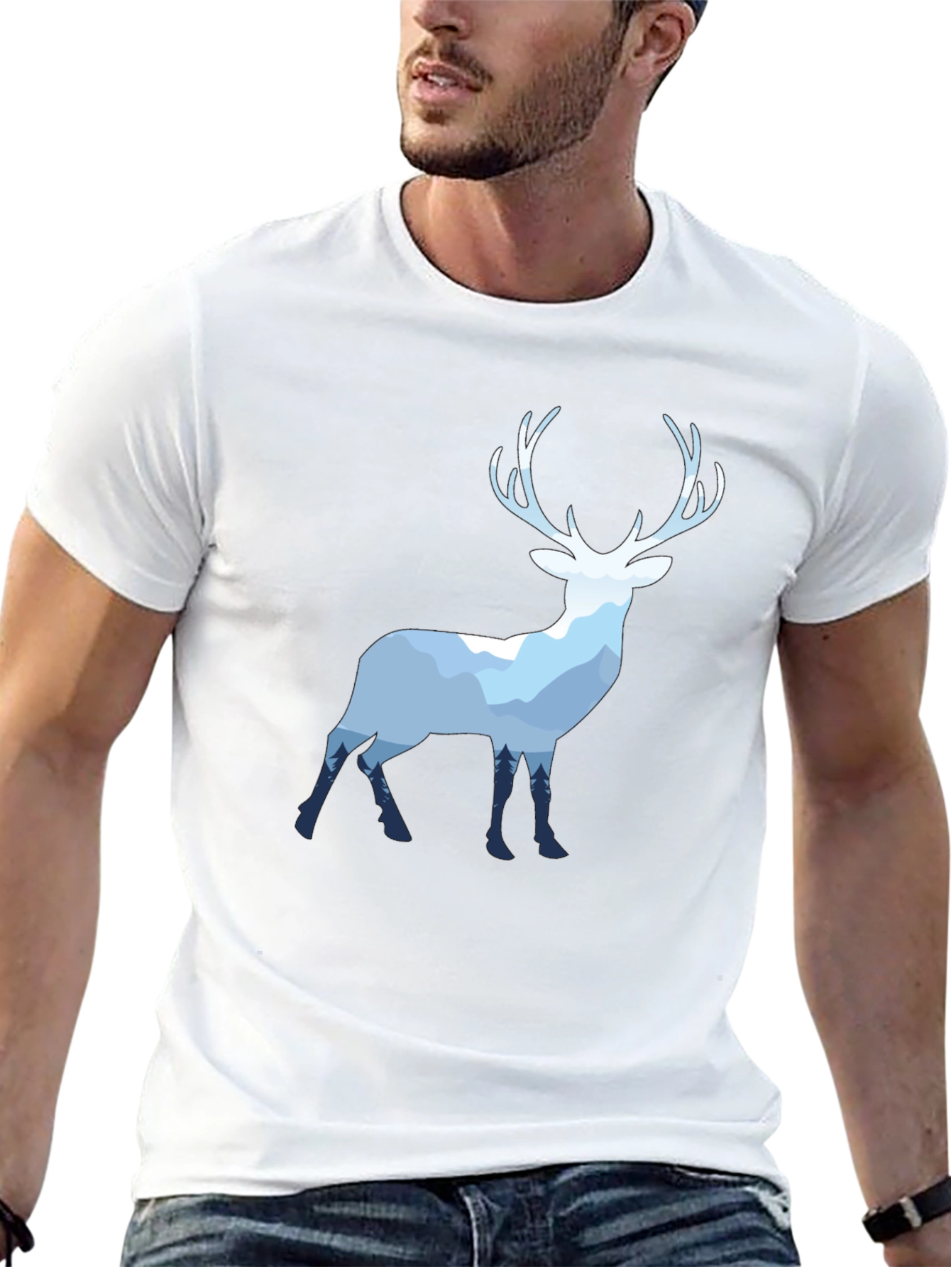 Deer Silhouette Graphic Tee