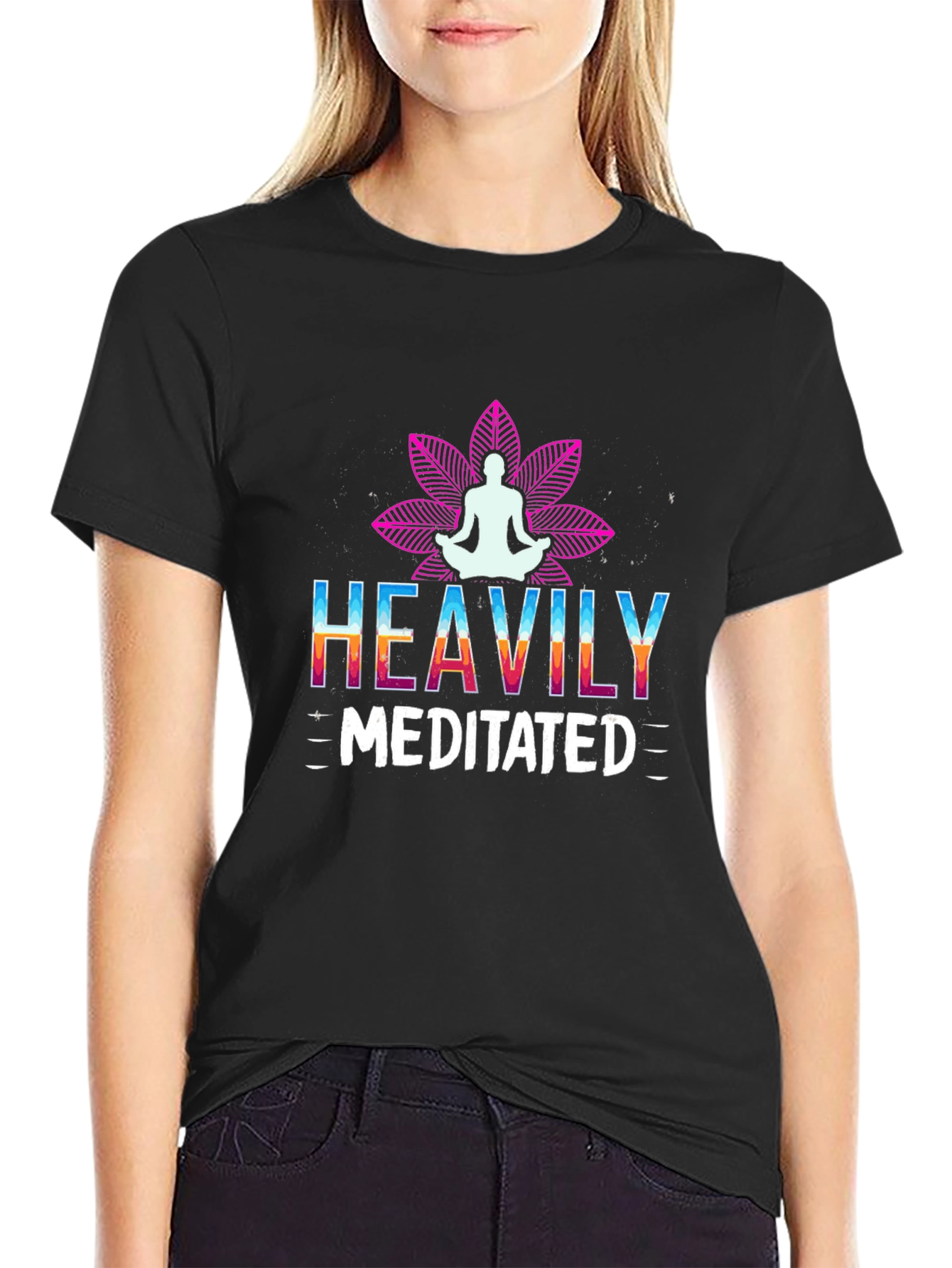 Heavily Meditated Mens Graphic T-Shirt