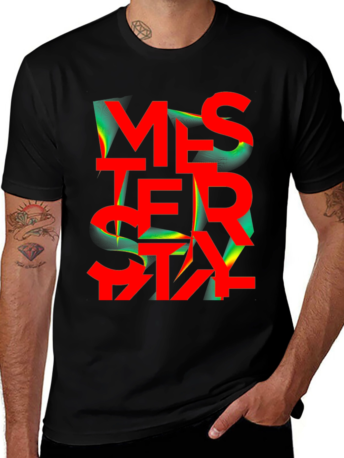 Mystery Graphic Tee - Bold Statement T-Shirt
