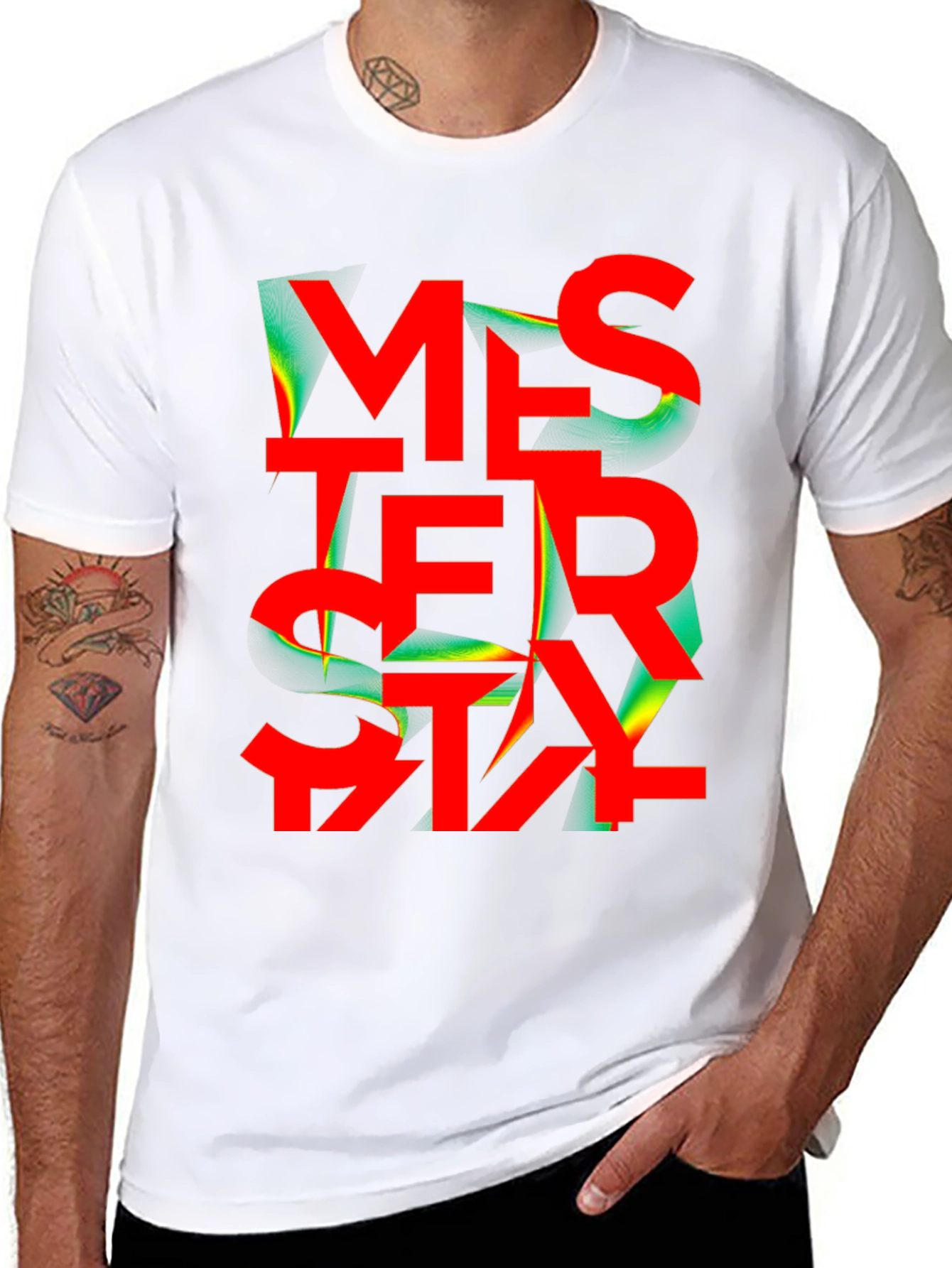 Mystery Graphic Tee - Bold Statement T-Shirt