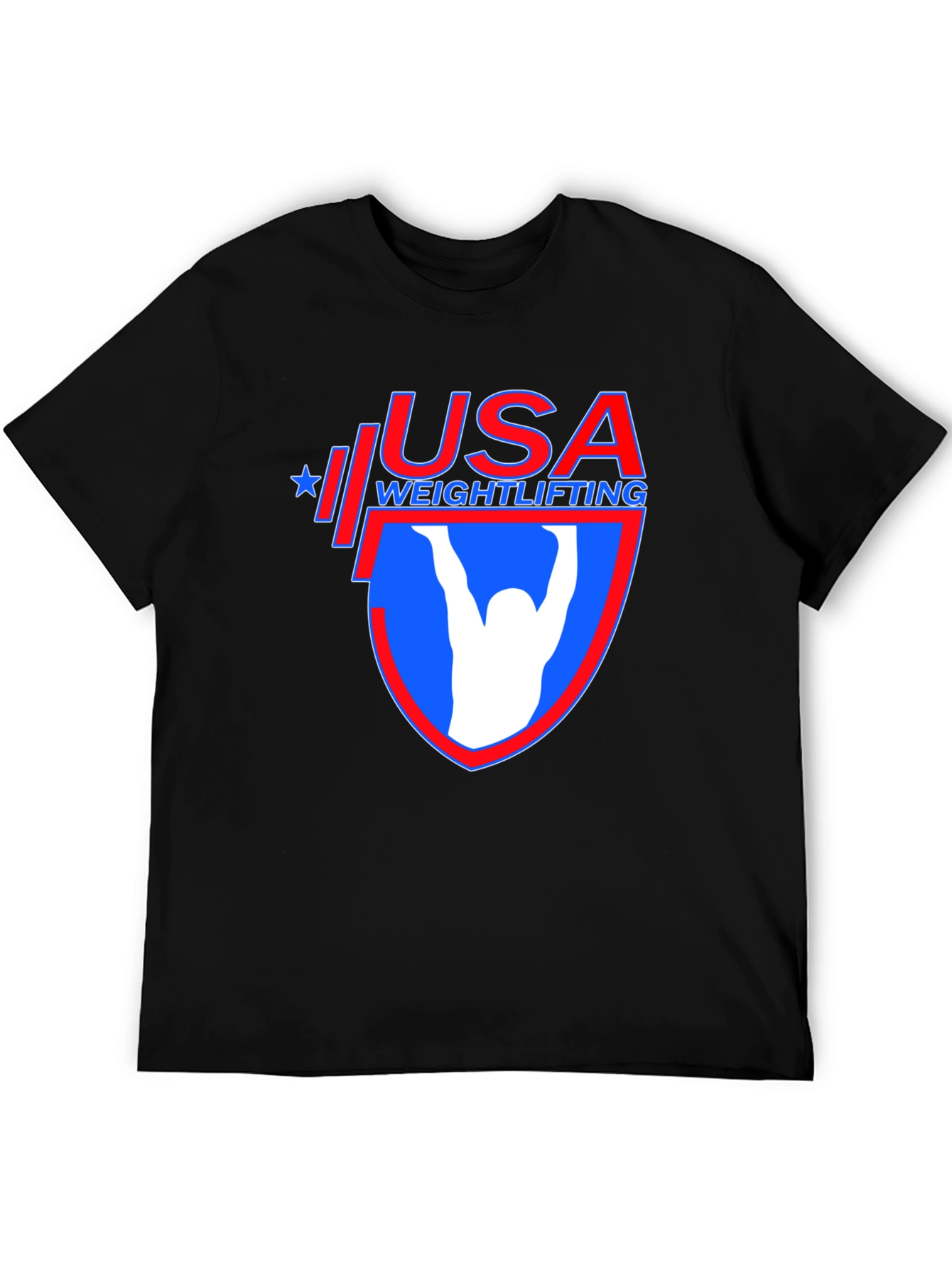USA Weightlifting Graphic T-Shirt - Patriotic Gym Apparel