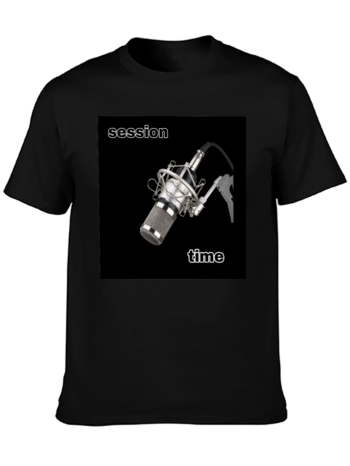 Session Time Microphone T-Shirt - Musician Apparel
