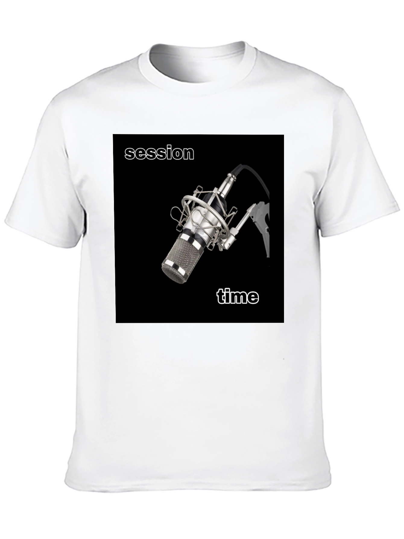 Session Time Microphone T-Shirt - Musician Apparel