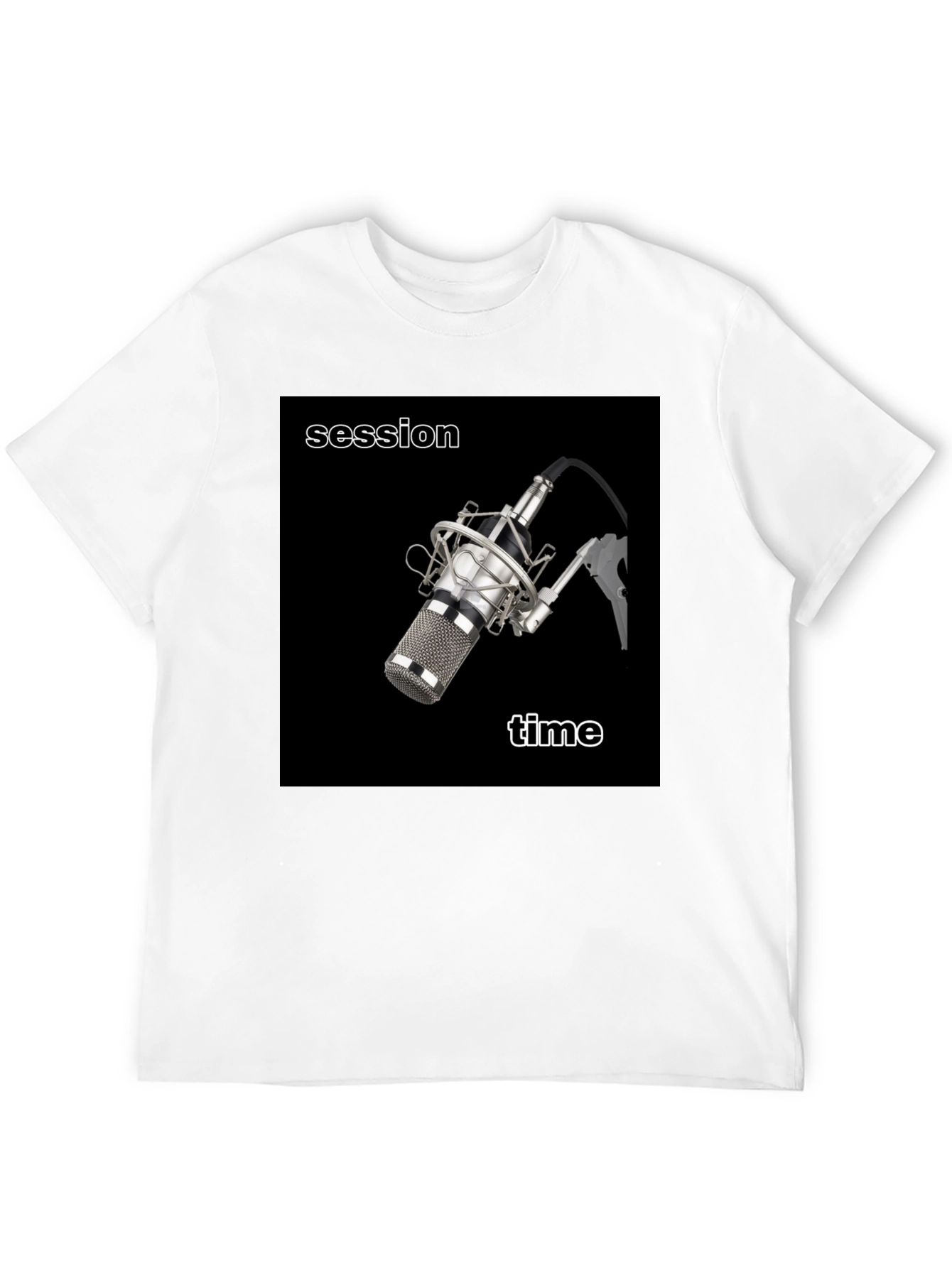 Session Time Microphone T-Shirt - Musician Apparel