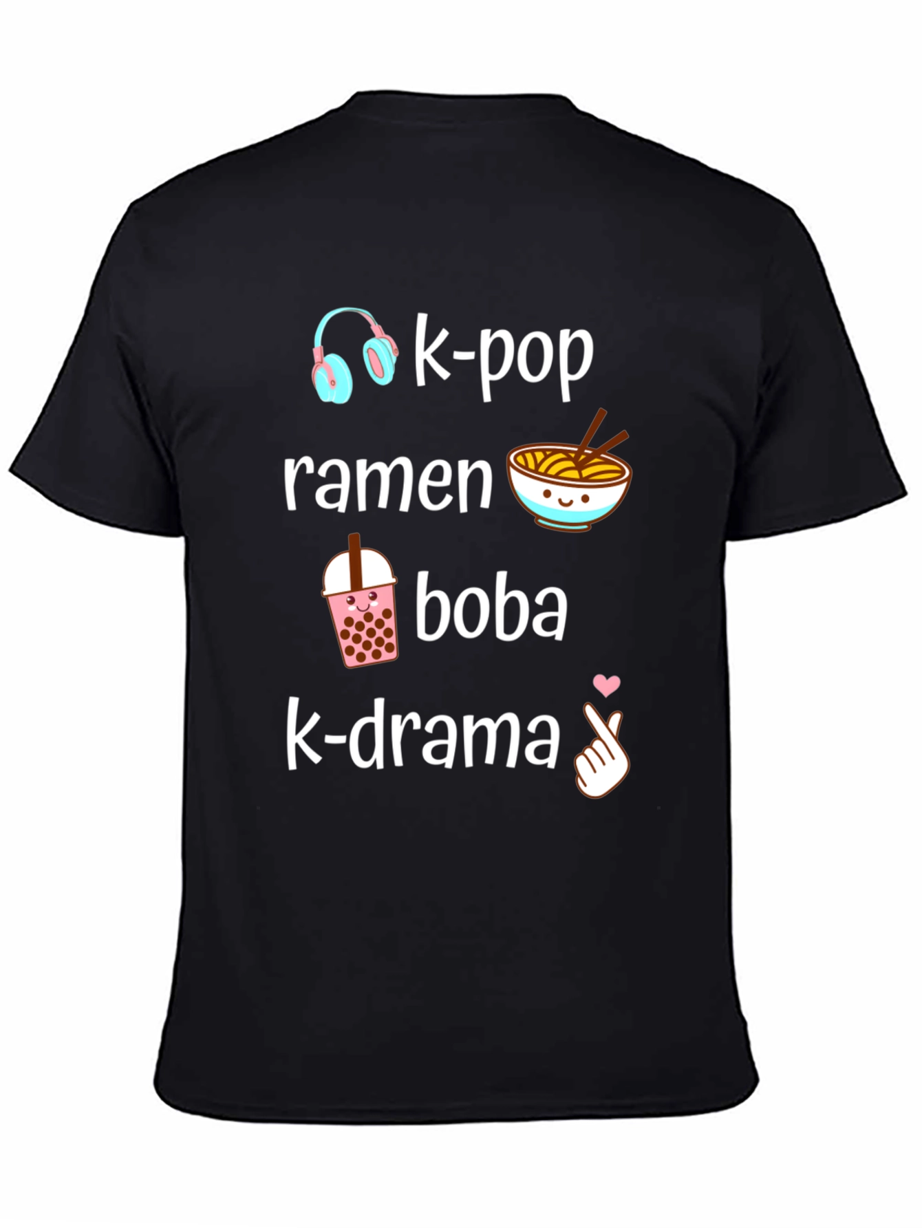 K-Pop Ramen Boba K-Drama Graphic T-Shirt