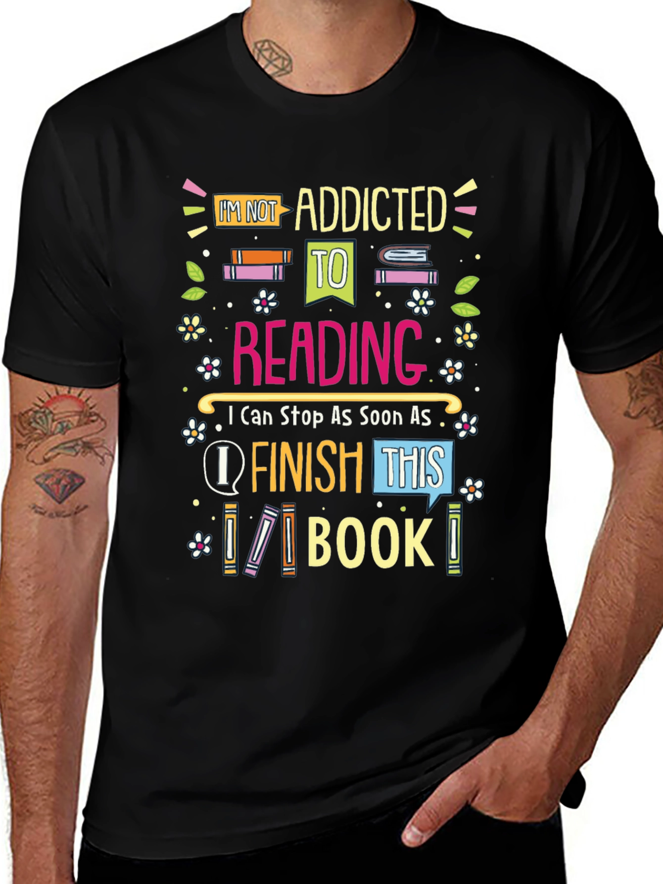 Addicted to Reading Graphic Tee