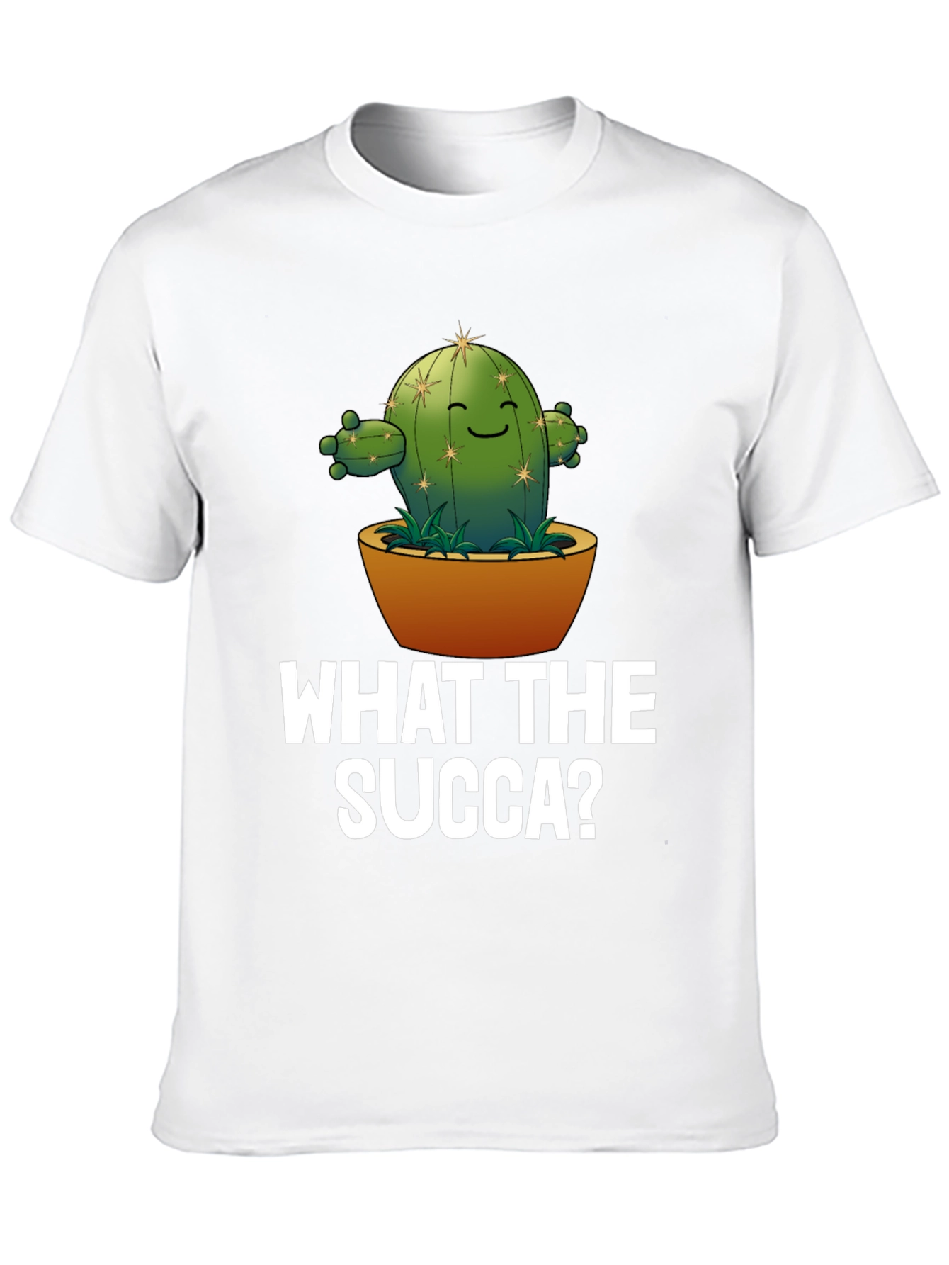 What the Succa? Cactus Humor Graphic T-Shirt