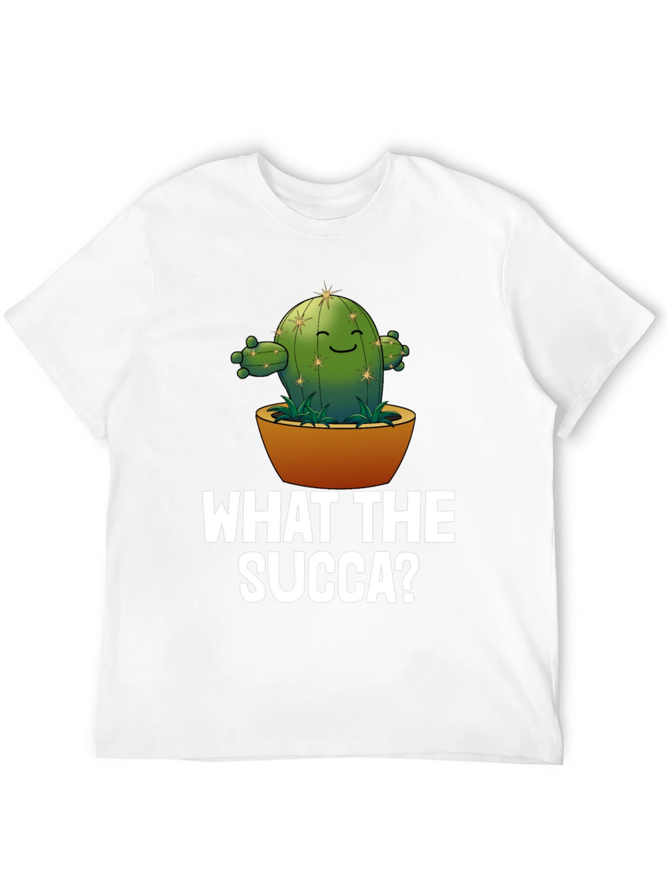 What the Succa? Cactus Humor Graphic T-Shirt