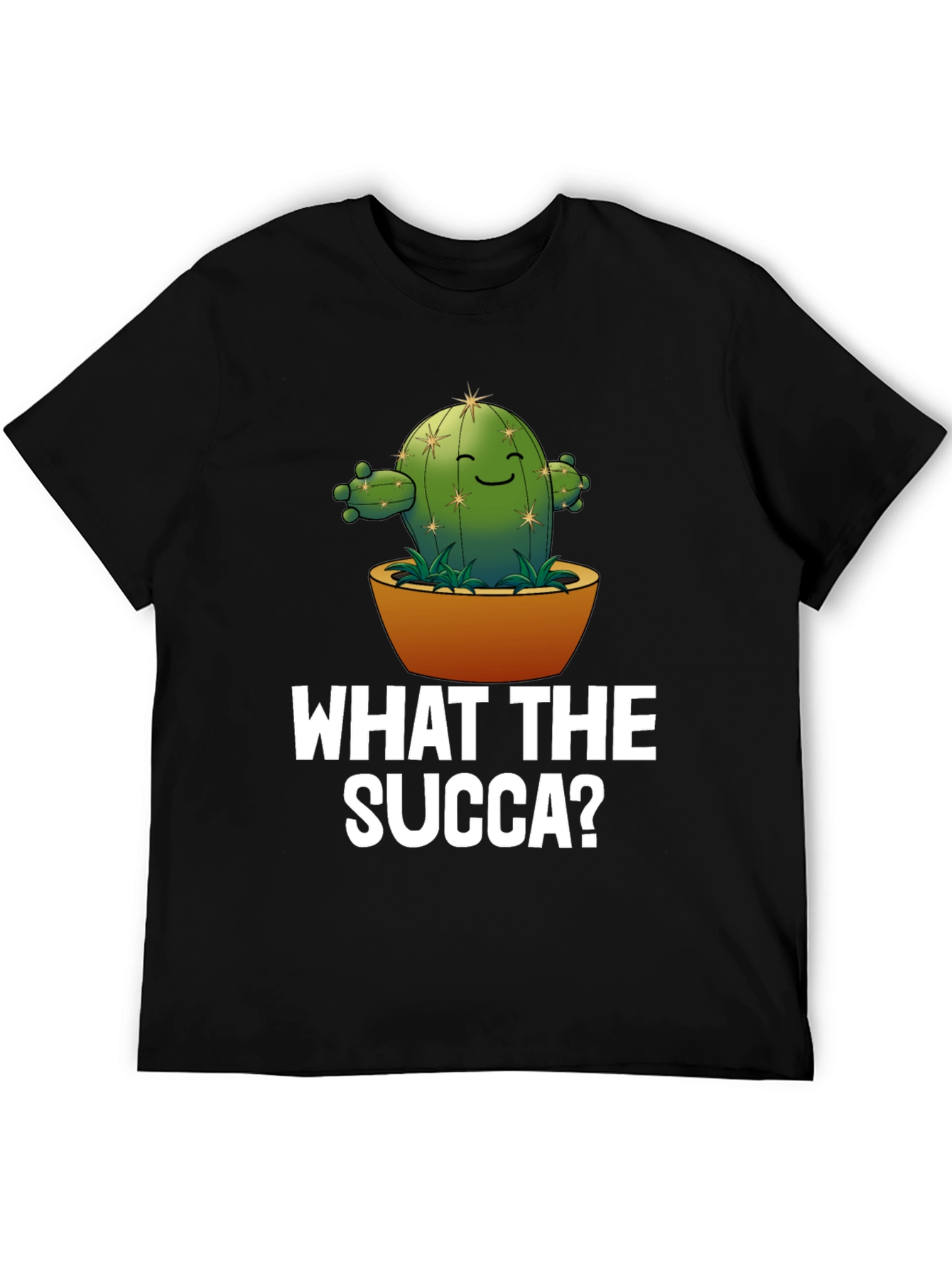 What the Succa? Cactus Humor Graphic T-Shirt