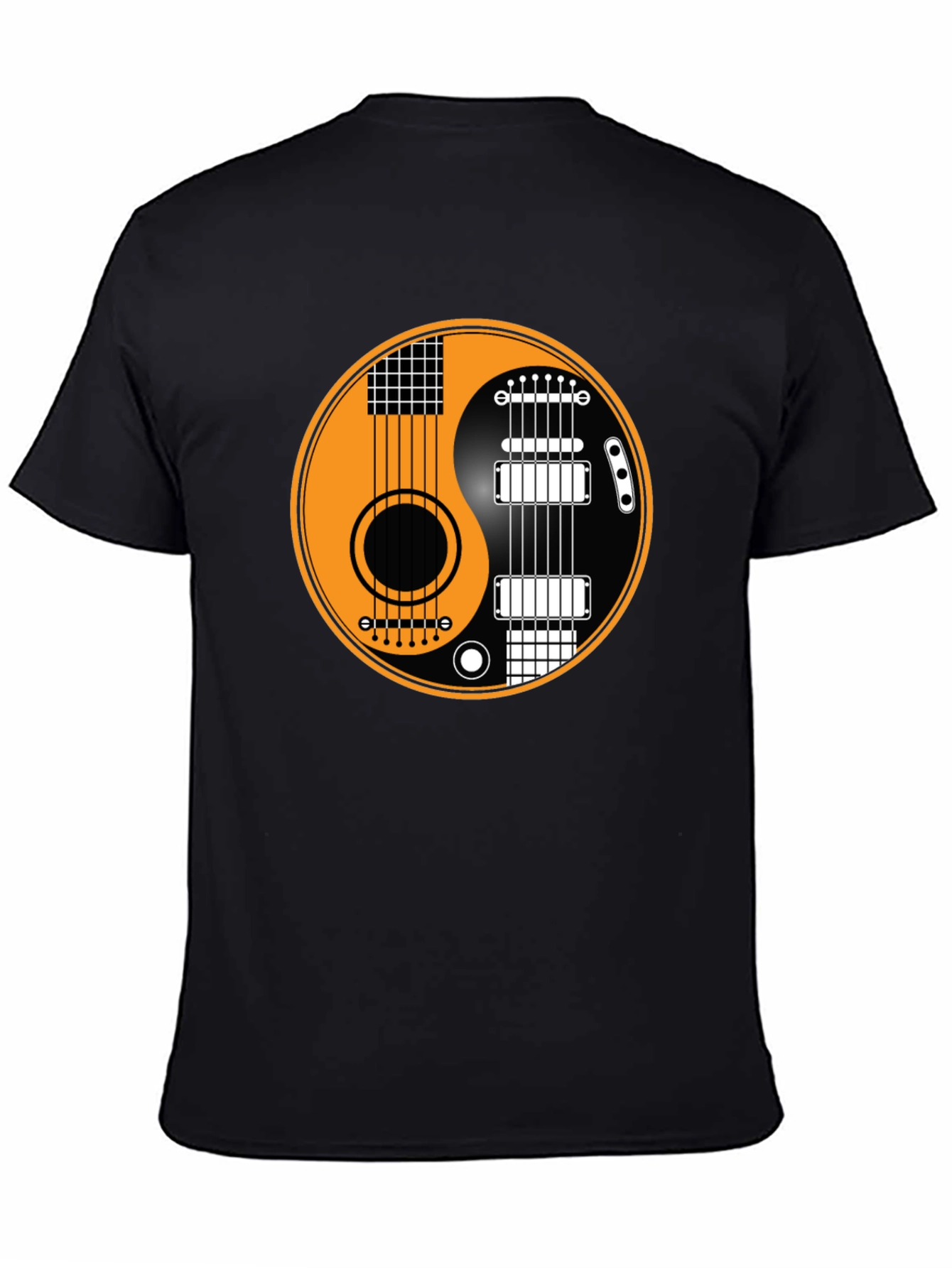 Yin Yang Guitar T-Shirt - Musical Harmony Tee