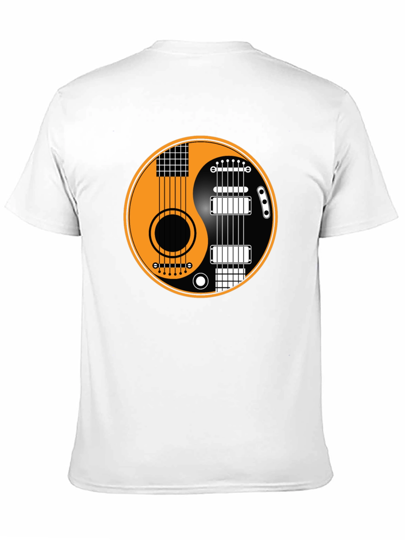 Yin Yang Guitar T-Shirt - Musical Harmony Tee