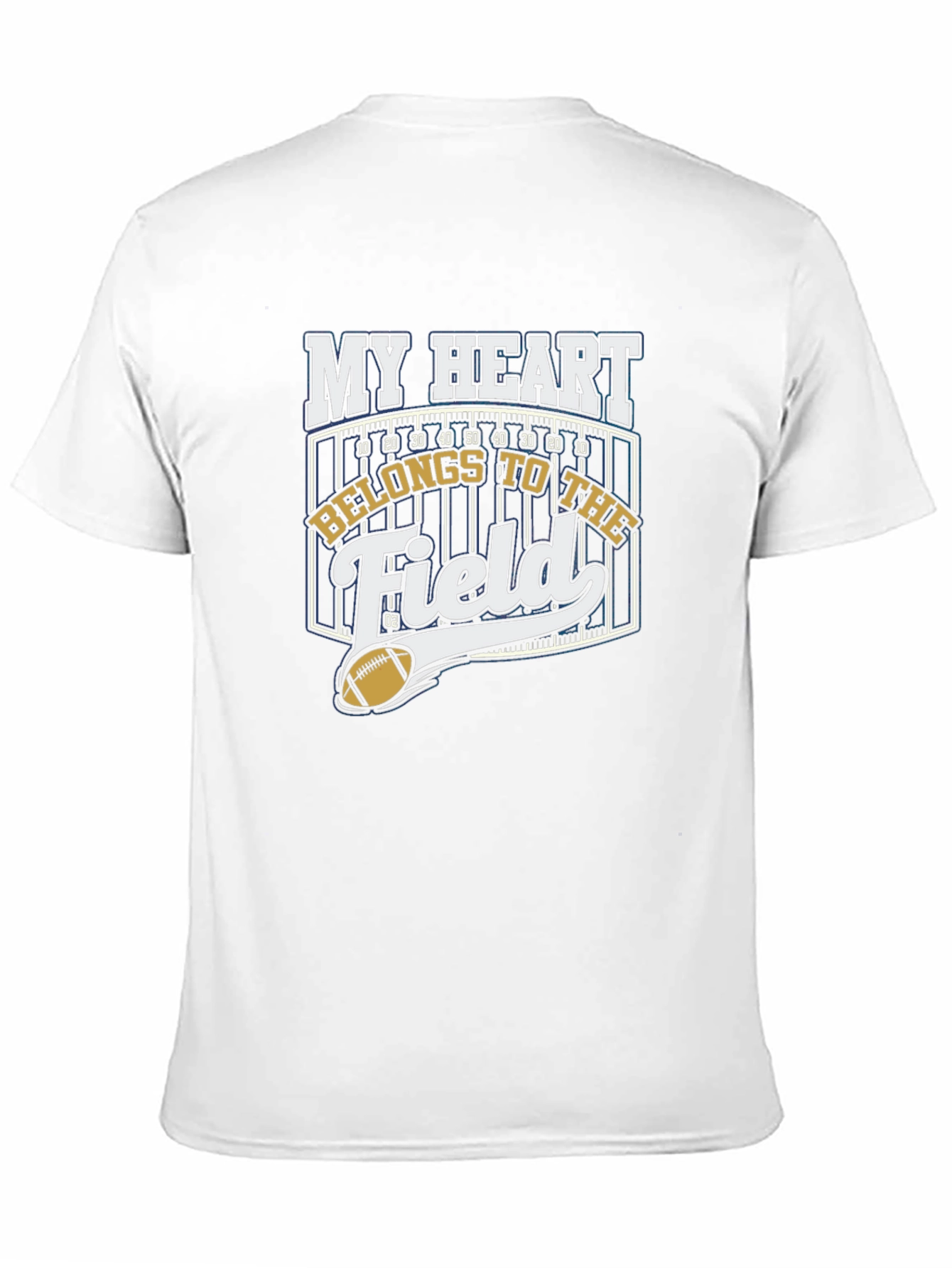 My Heart Belongs To The Field Black T-Shirt