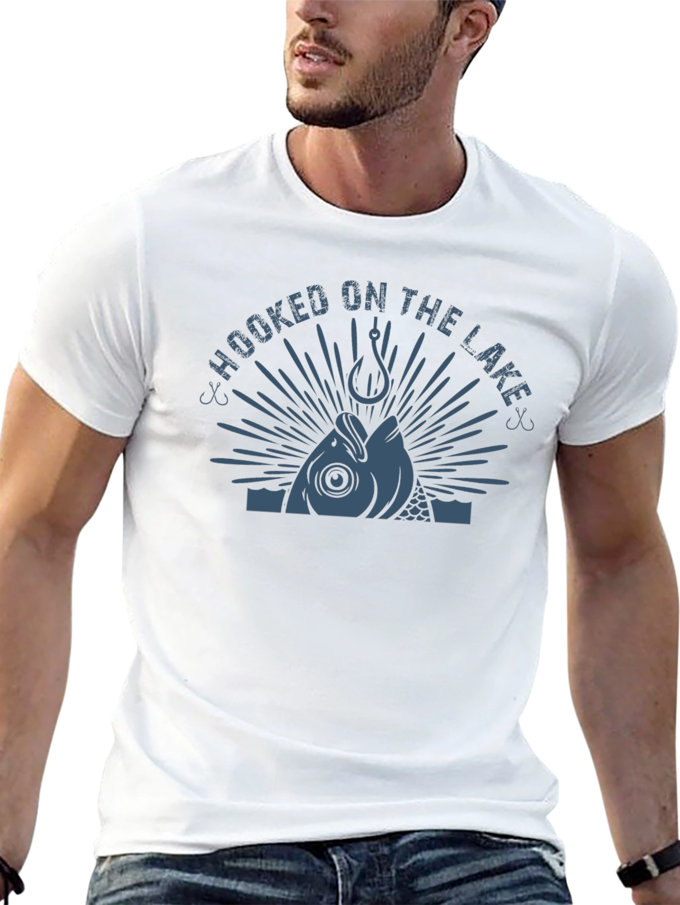 Hooked on the Lake Graphic Tee - Fishing T-Shirt