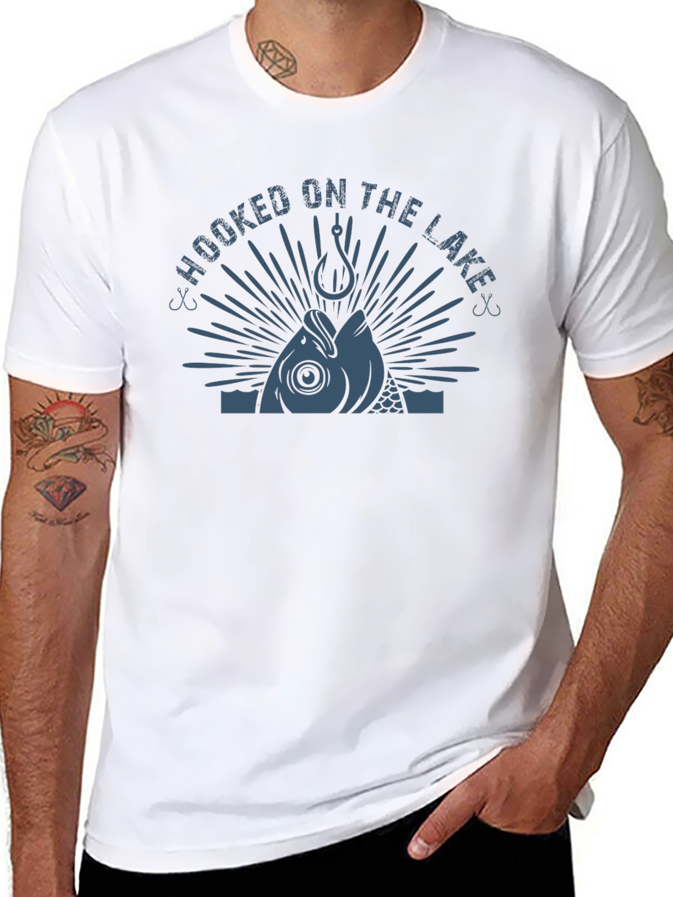 Hooked on the Lake Graphic Tee - Fishing T-Shirt