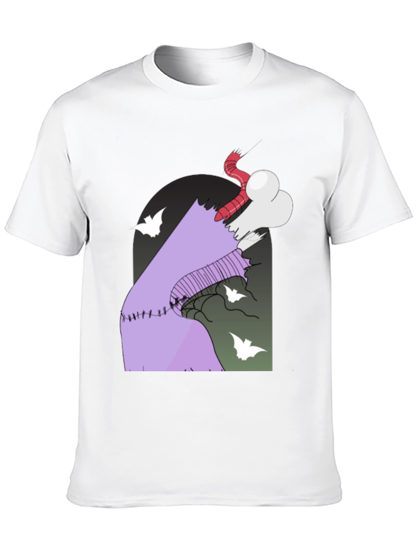 Spooky Cartoon Graphic Tee - Halloween Style