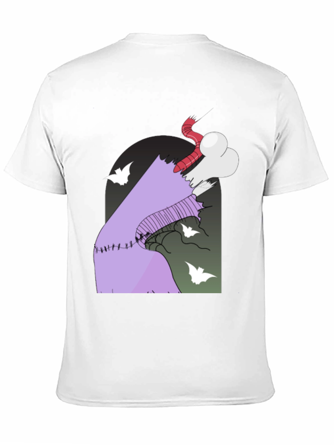 Spooky Cartoon Graphic Tee - Halloween Style
