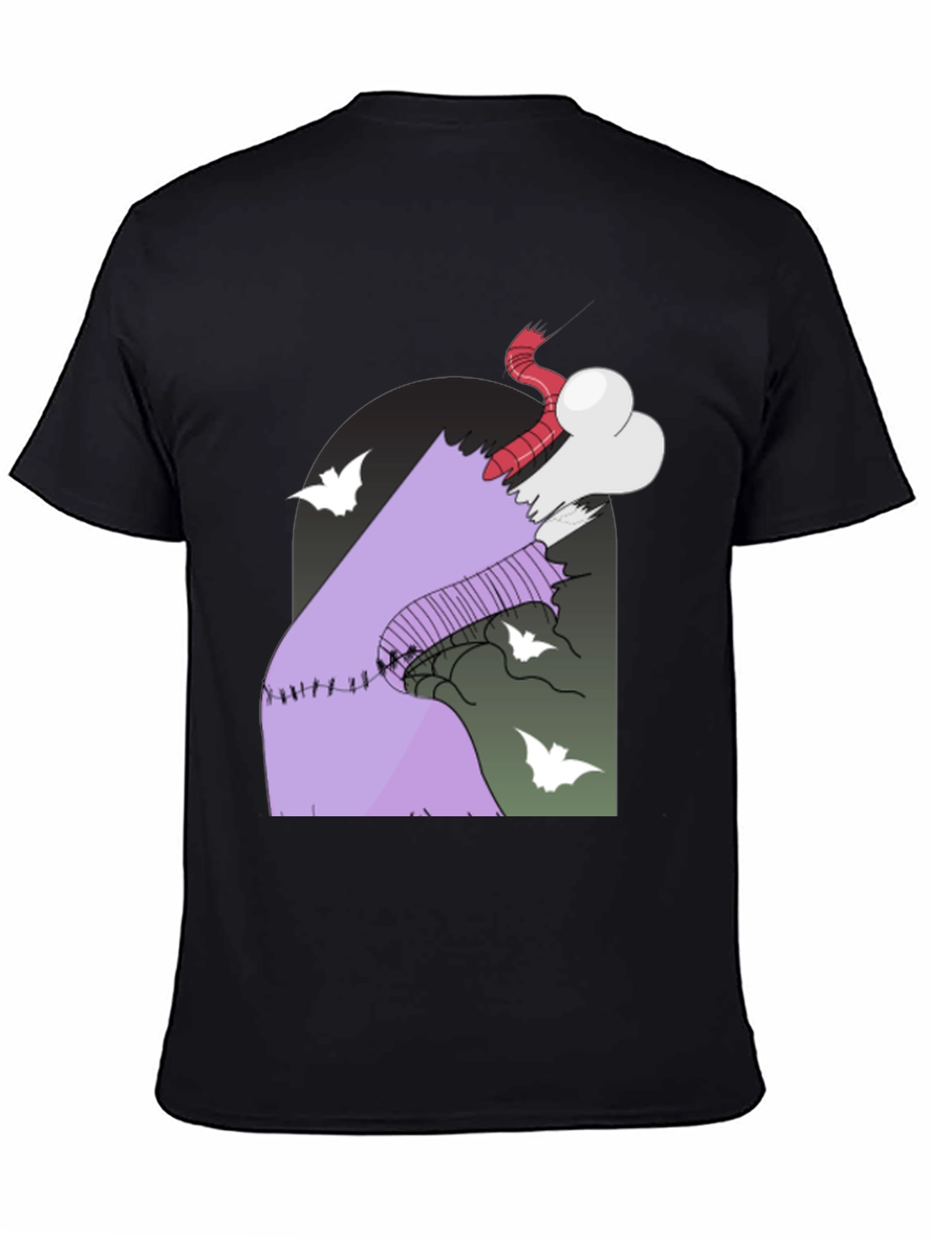 Spooky Cartoon Graphic Tee - Halloween Style