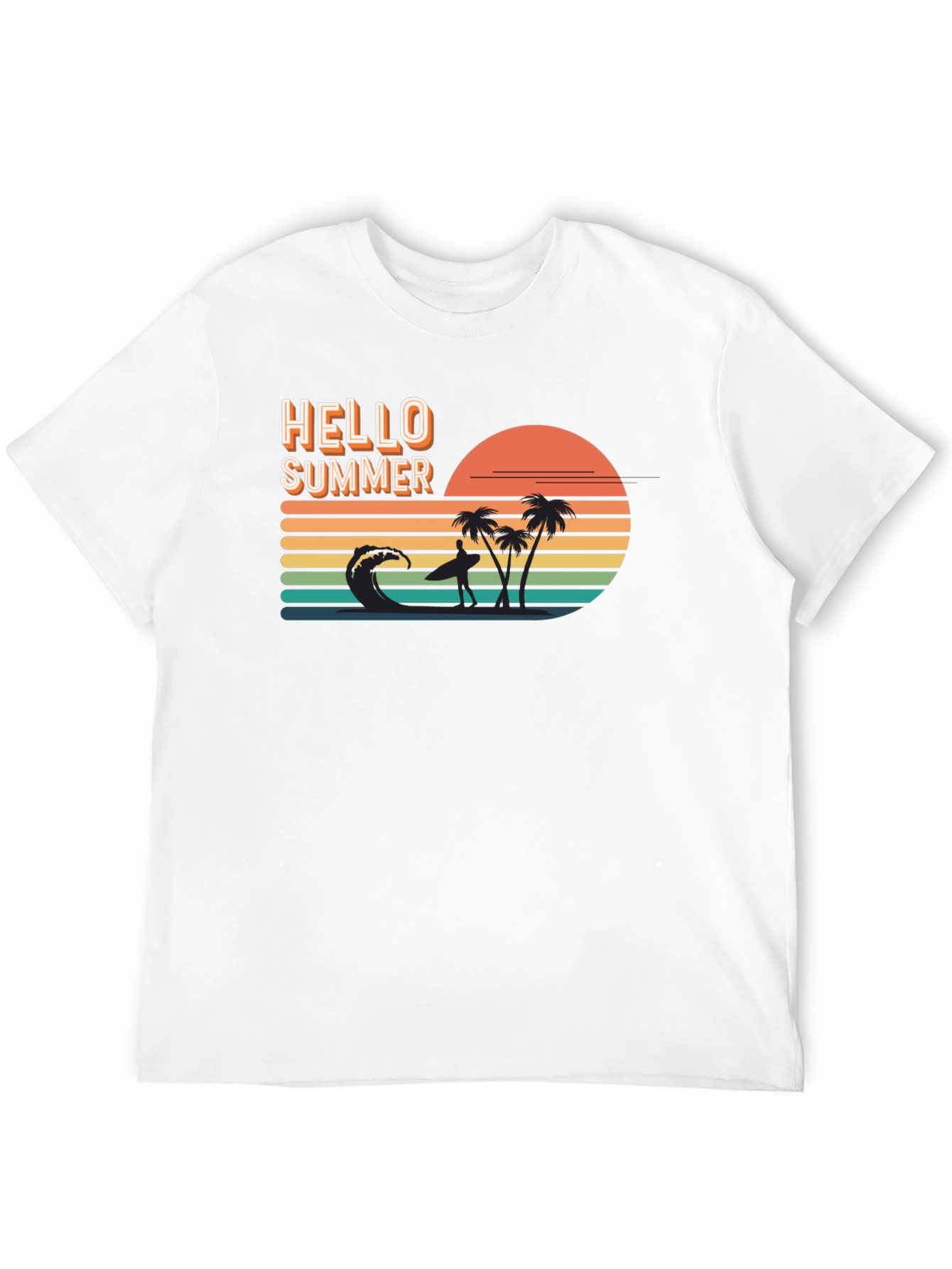 Hello Summer Graphic Tee - Beach Vibes