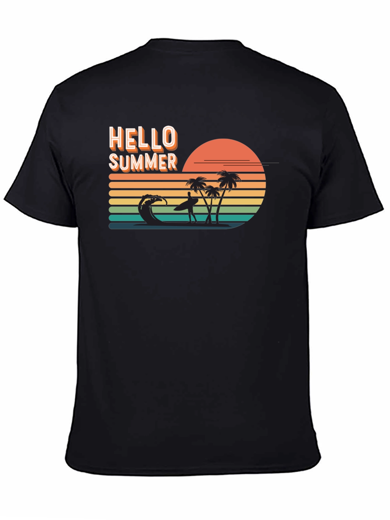 Hello Summer Graphic Tee - Beach Vibes