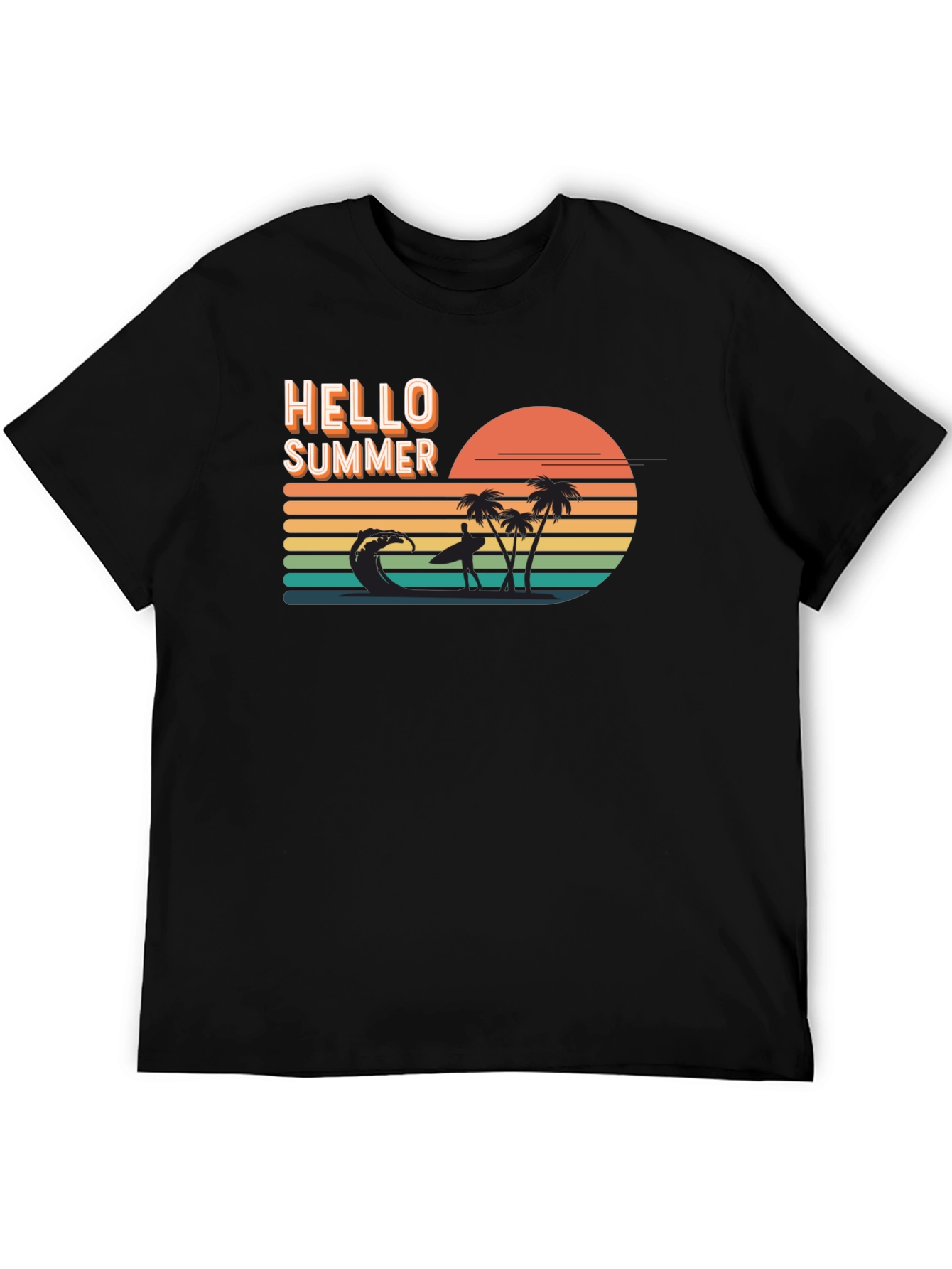 Hello Summer Graphic Tee - Beach Vibes