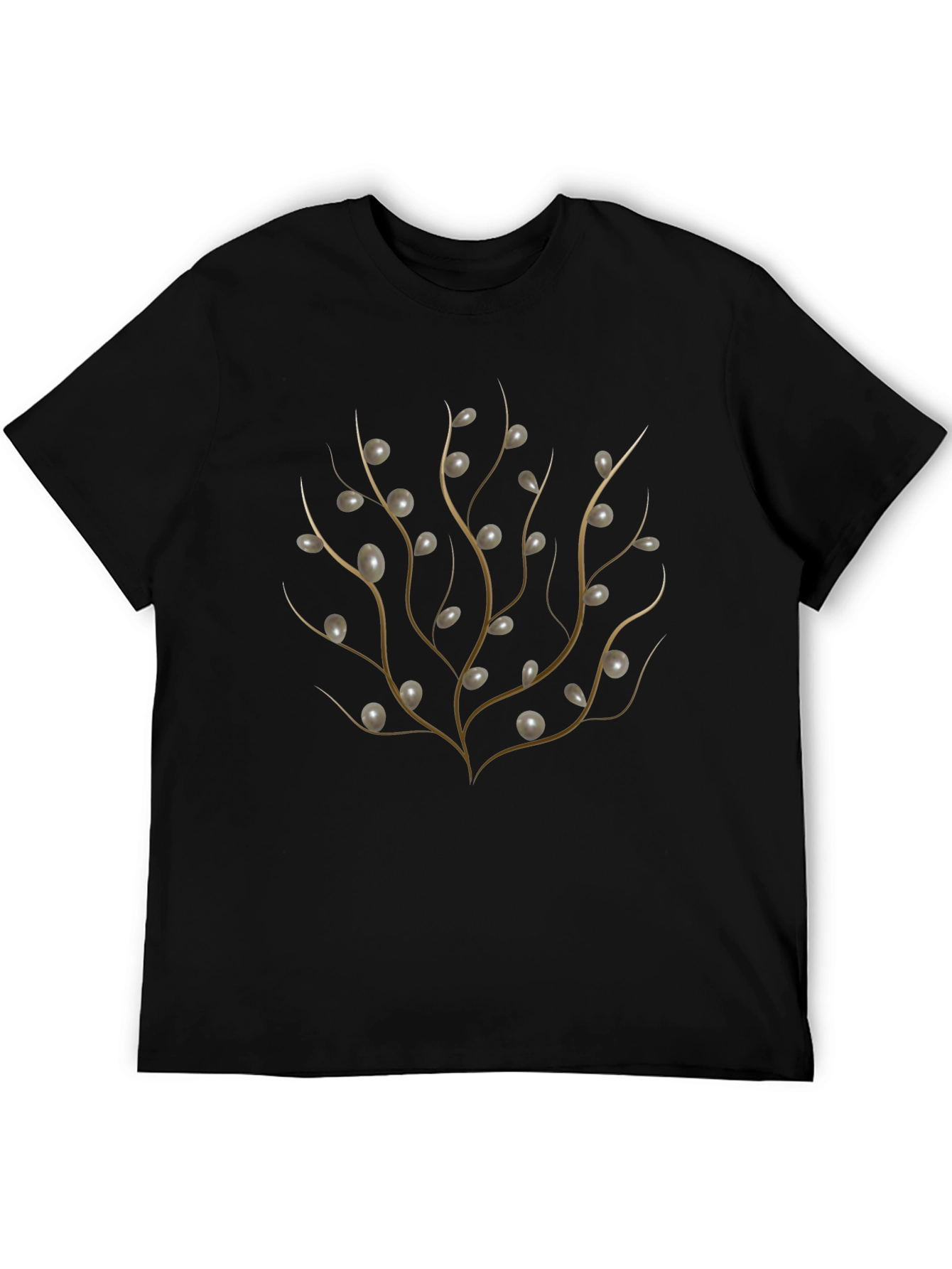 Elegant Pearl Branch Graphic T-Shirt