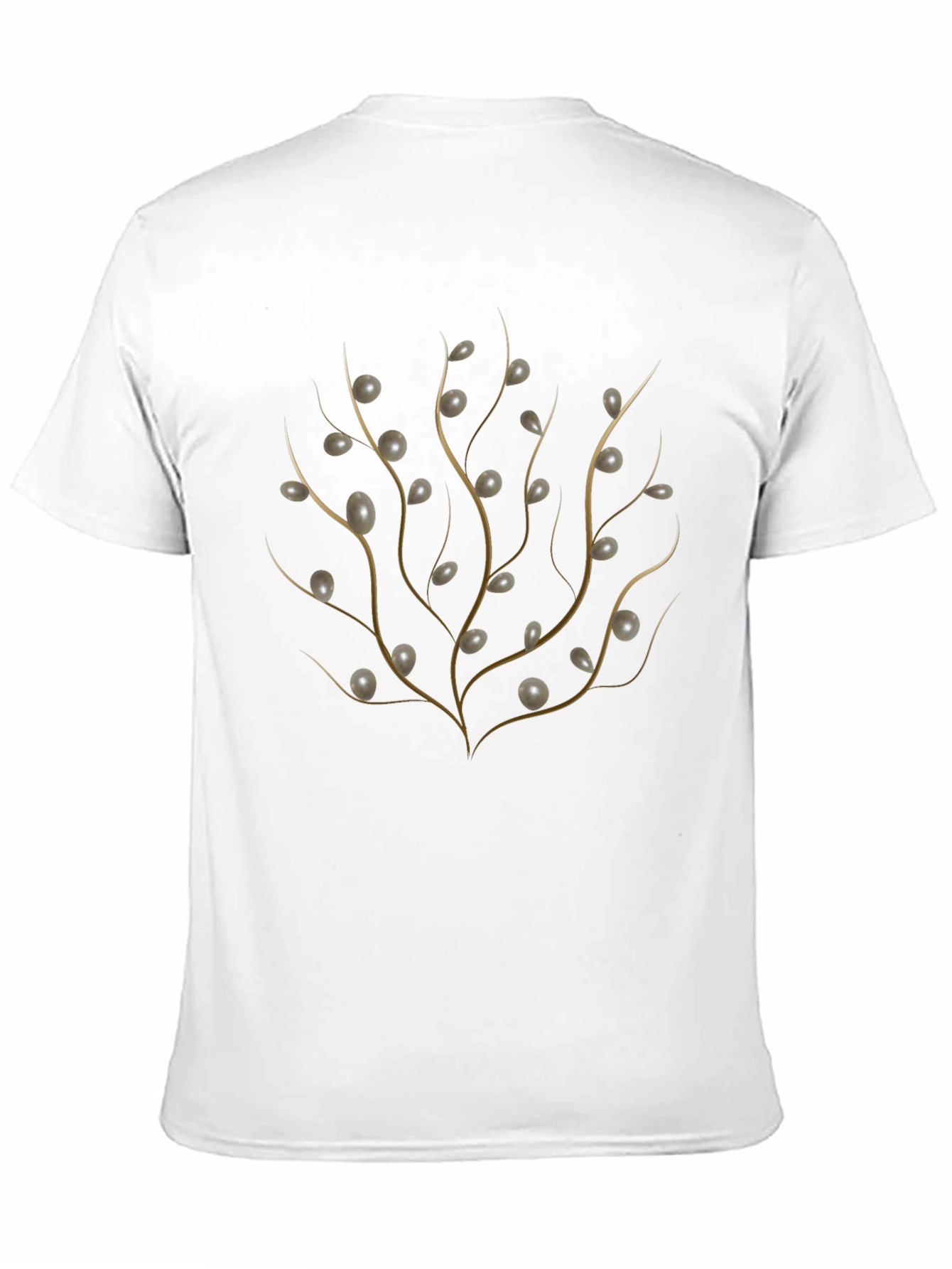 Elegant Pearl Branch Graphic T-Shirt