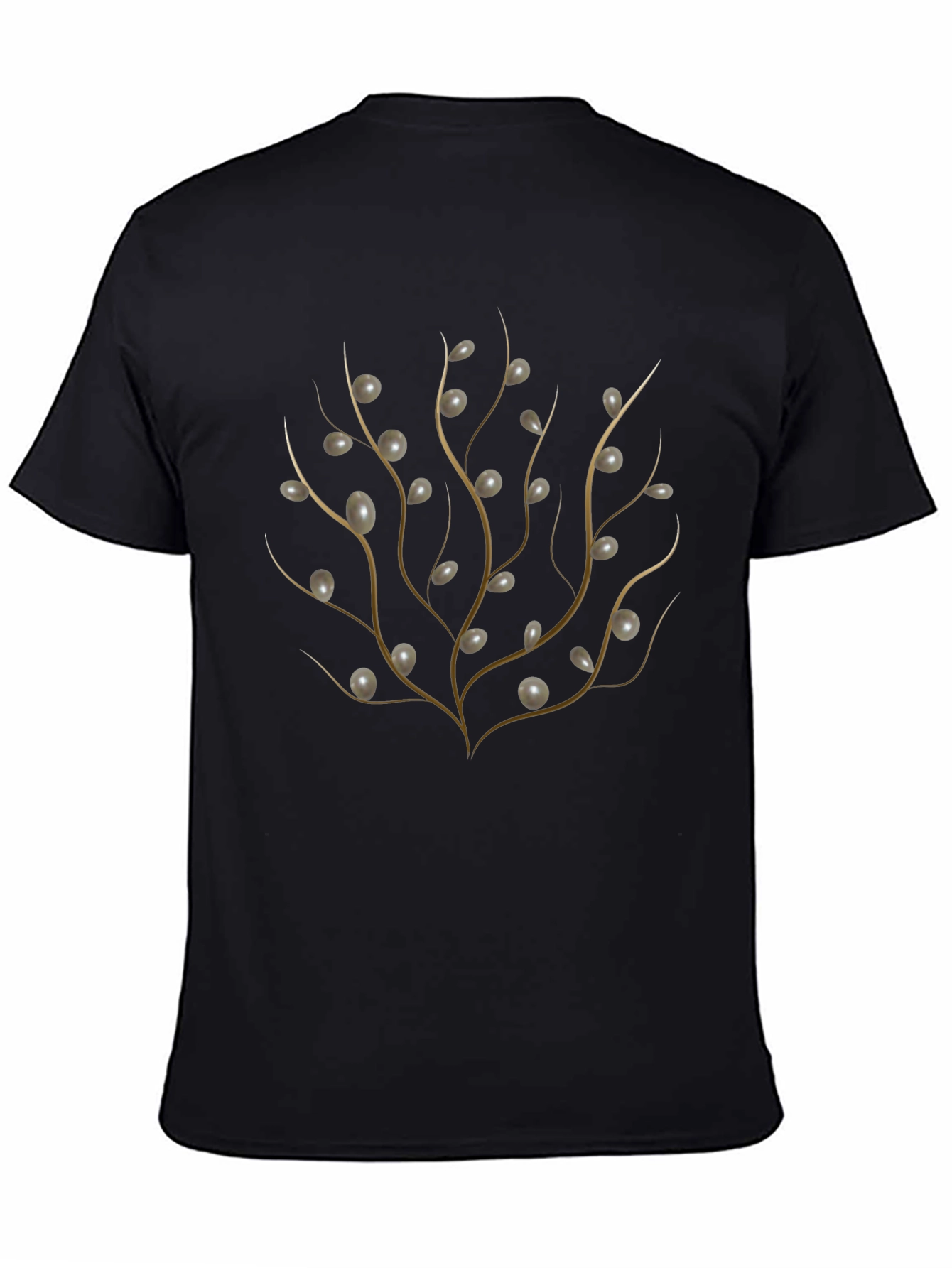 Elegant Pearl Branch Graphic T-Shirt