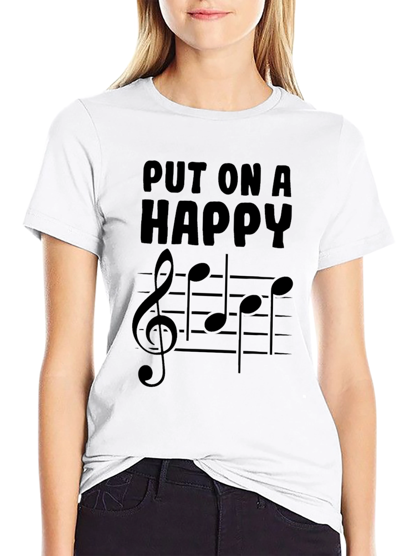 Put On a Happy Face T-Shirt Black