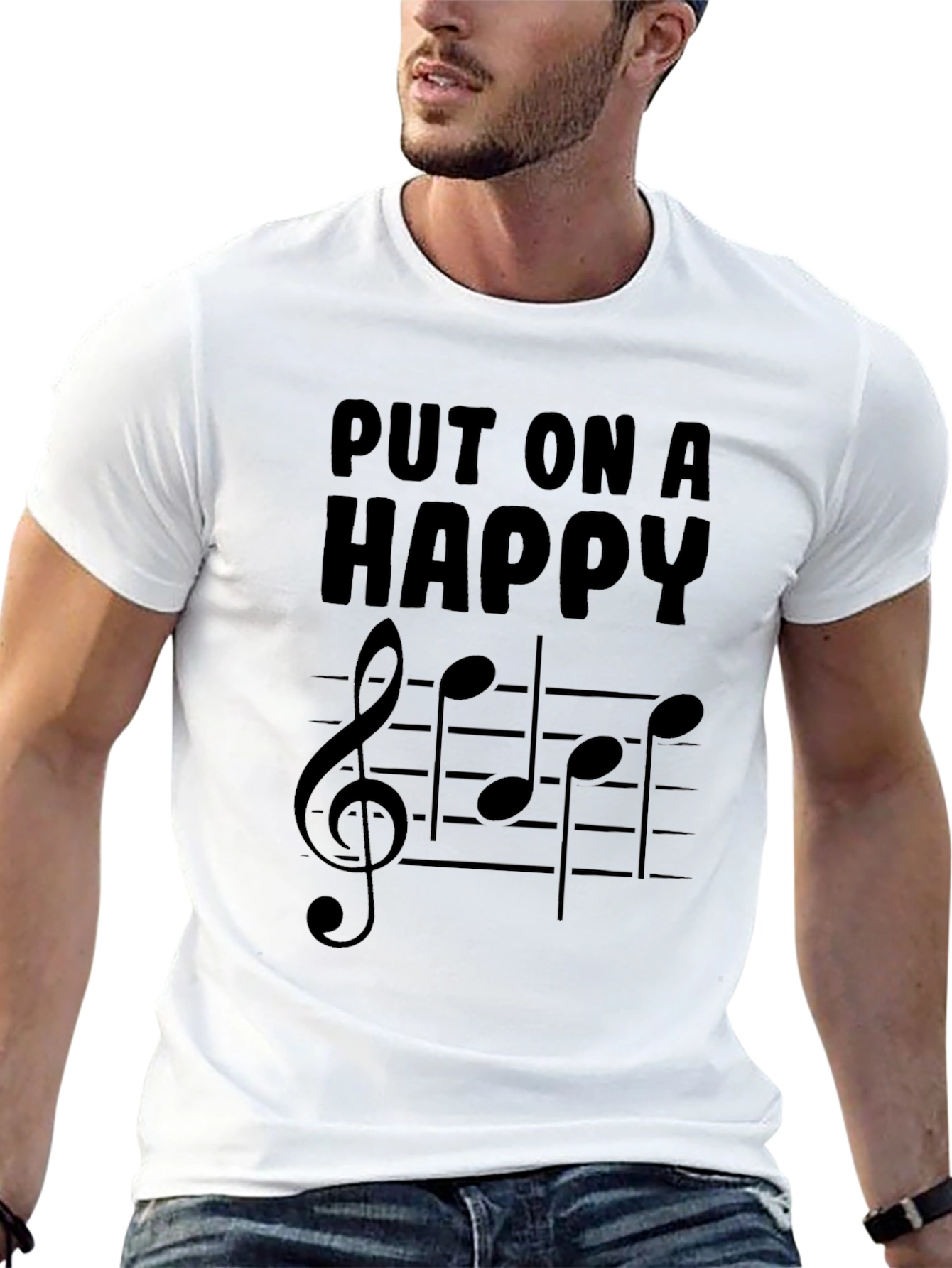 Put On a Happy Face T-Shirt Black
