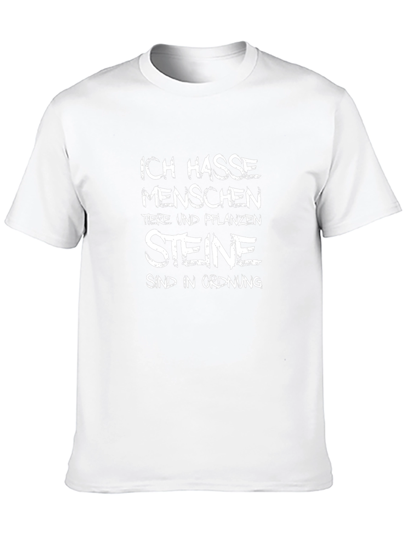 Ich Hasse Menschen T-Shirt Funny Sarcastic Tee