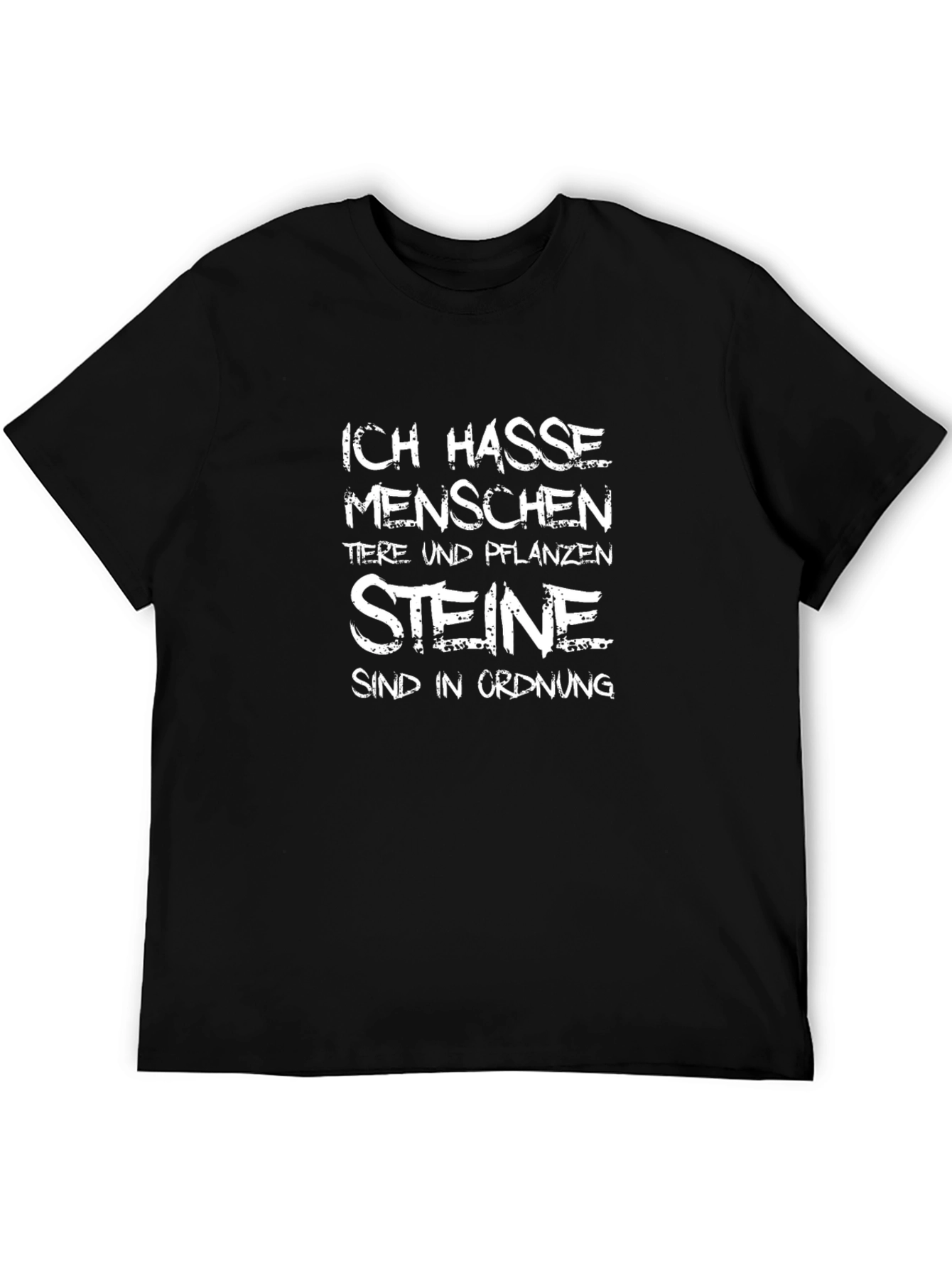 Ich Hasse Menschen T-Shirt Funny Sarcastic Tee