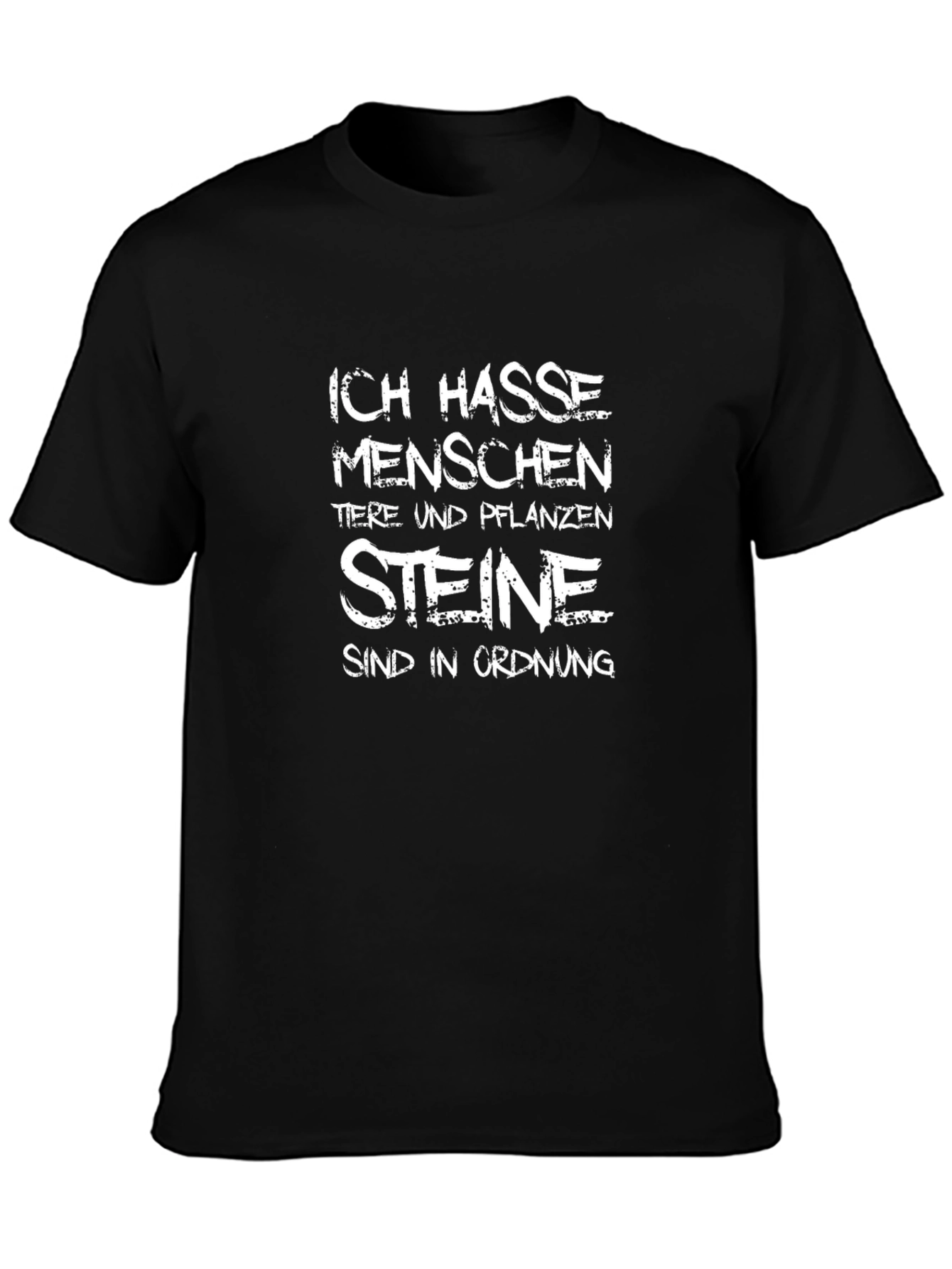 Ich Hasse Menschen T-Shirt Funny Sarcastic Tee